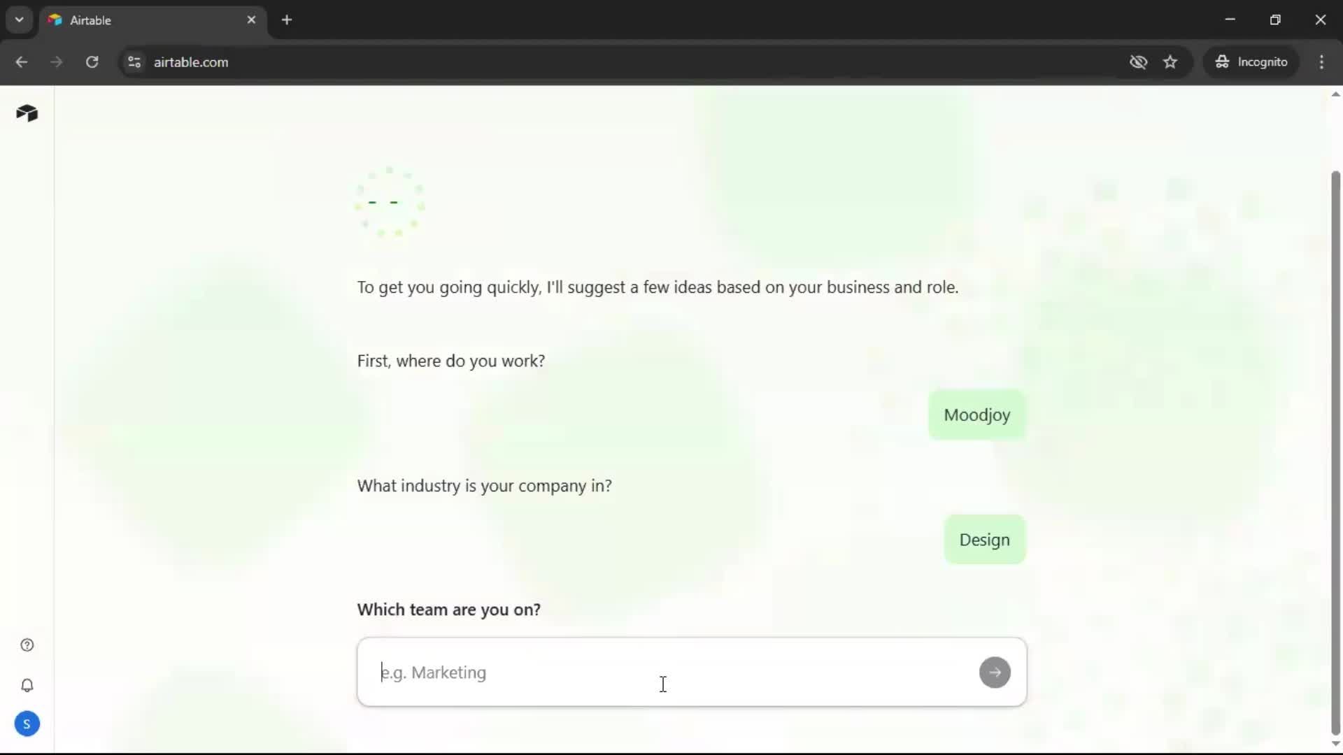 Onboarding screenshot