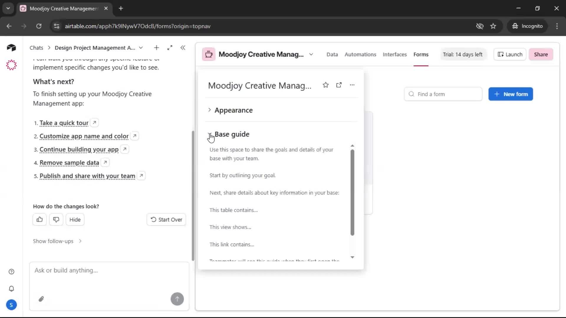 Onboarding screenshot