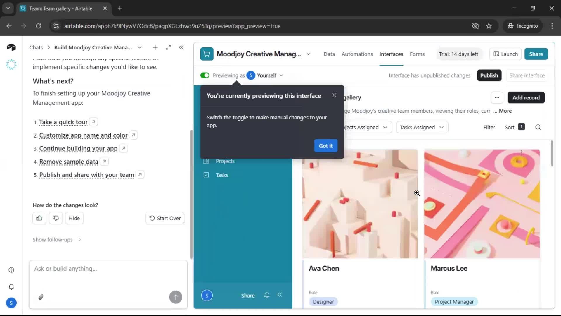 Onboarding screenshot