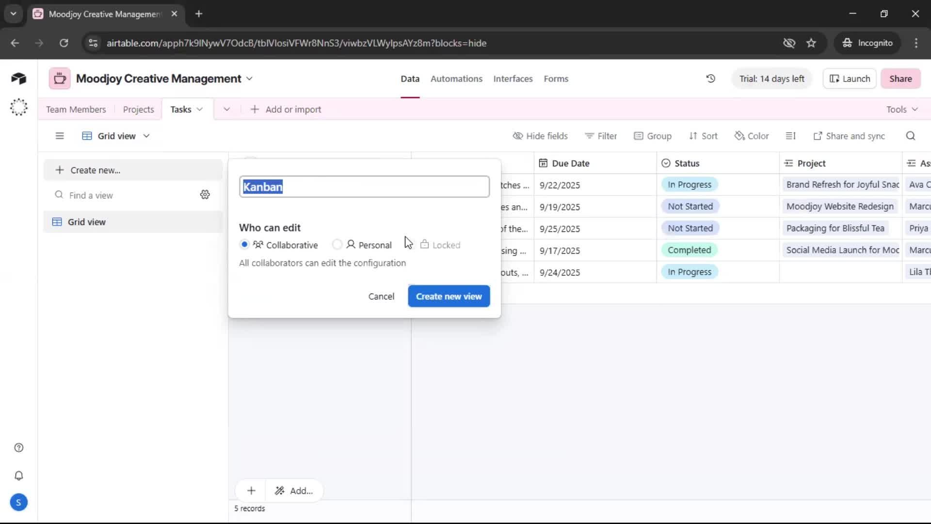 Onboarding screenshot
