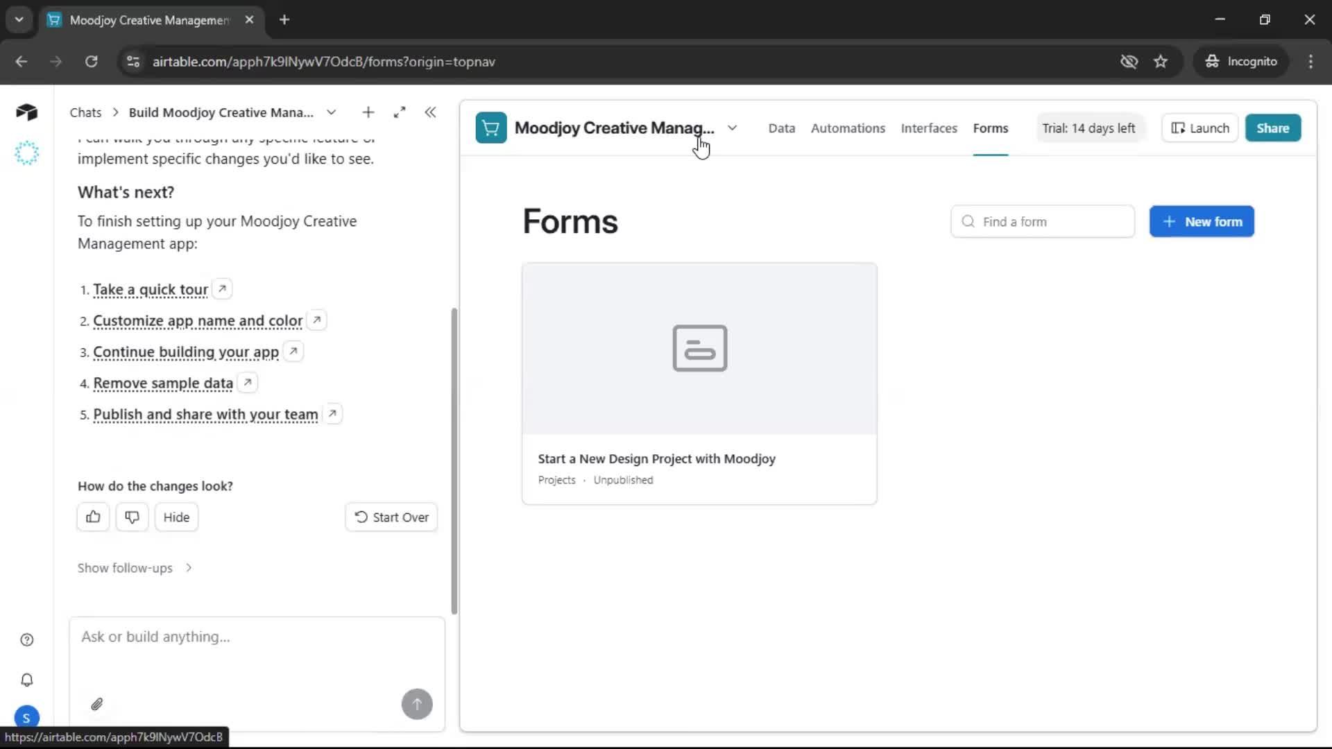 Onboarding screenshot