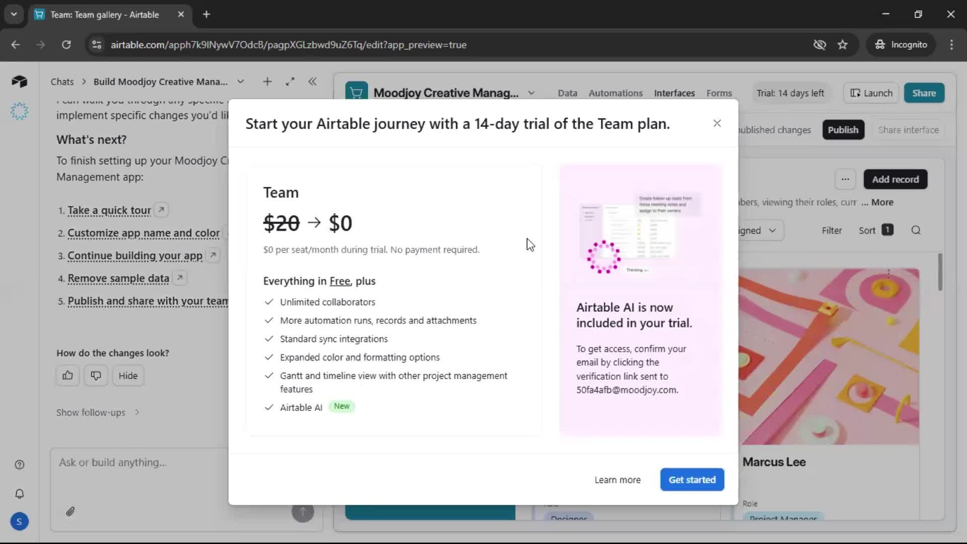 Onboarding screenshot