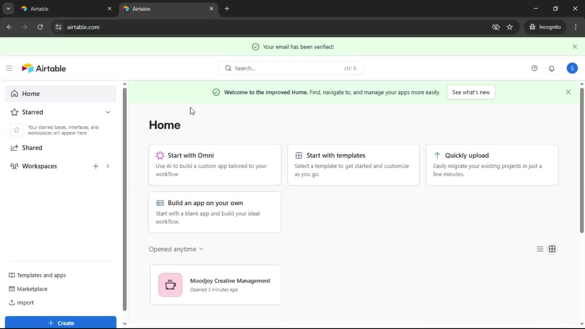 Onboarding screenshot