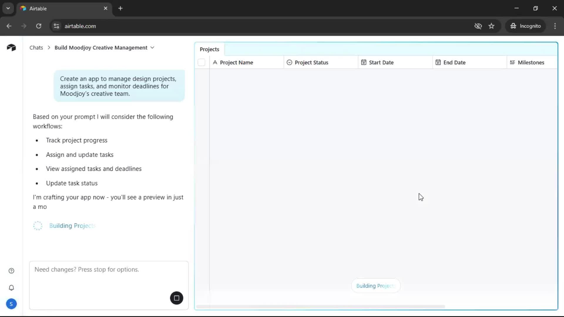 Onboarding screenshot