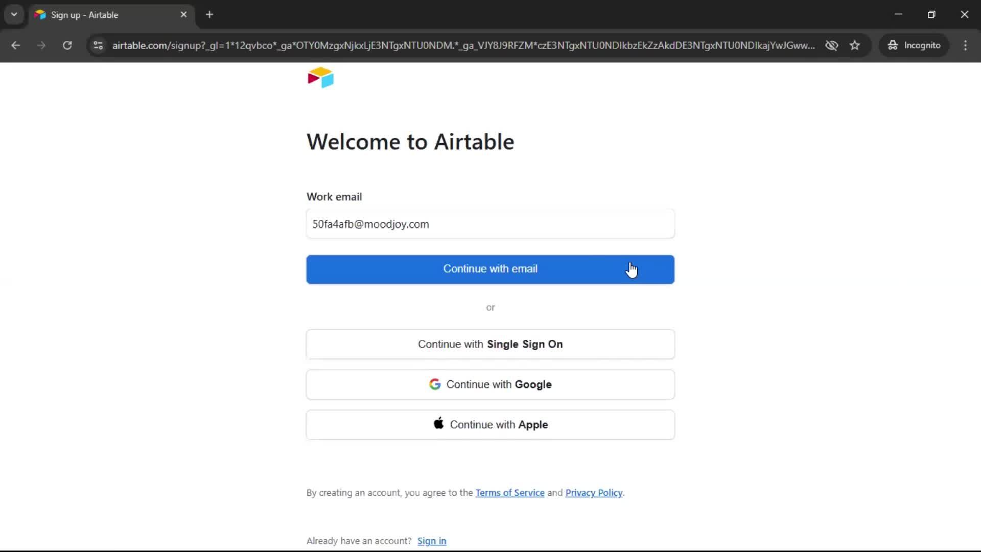Onboarding screenshot