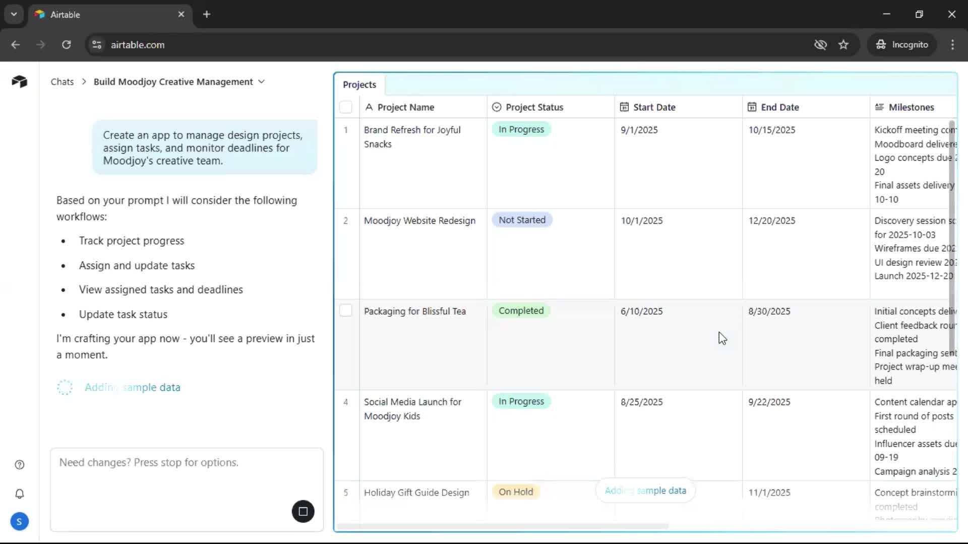 Onboarding screenshot