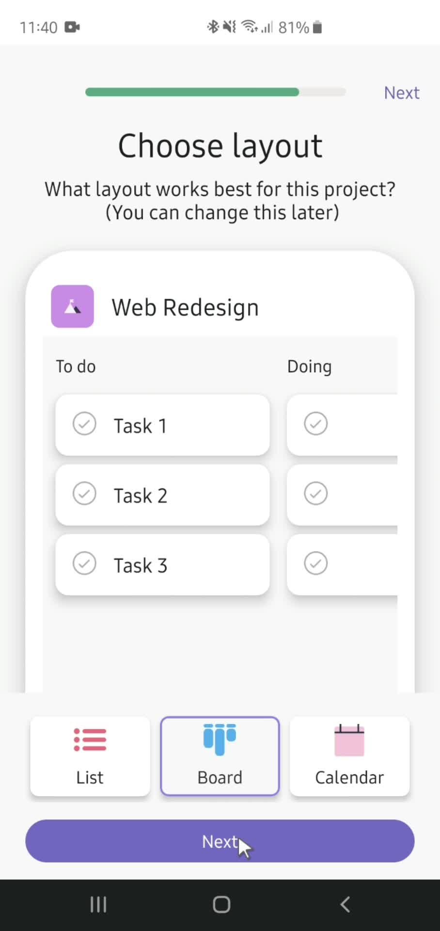 Onboarding screenshot