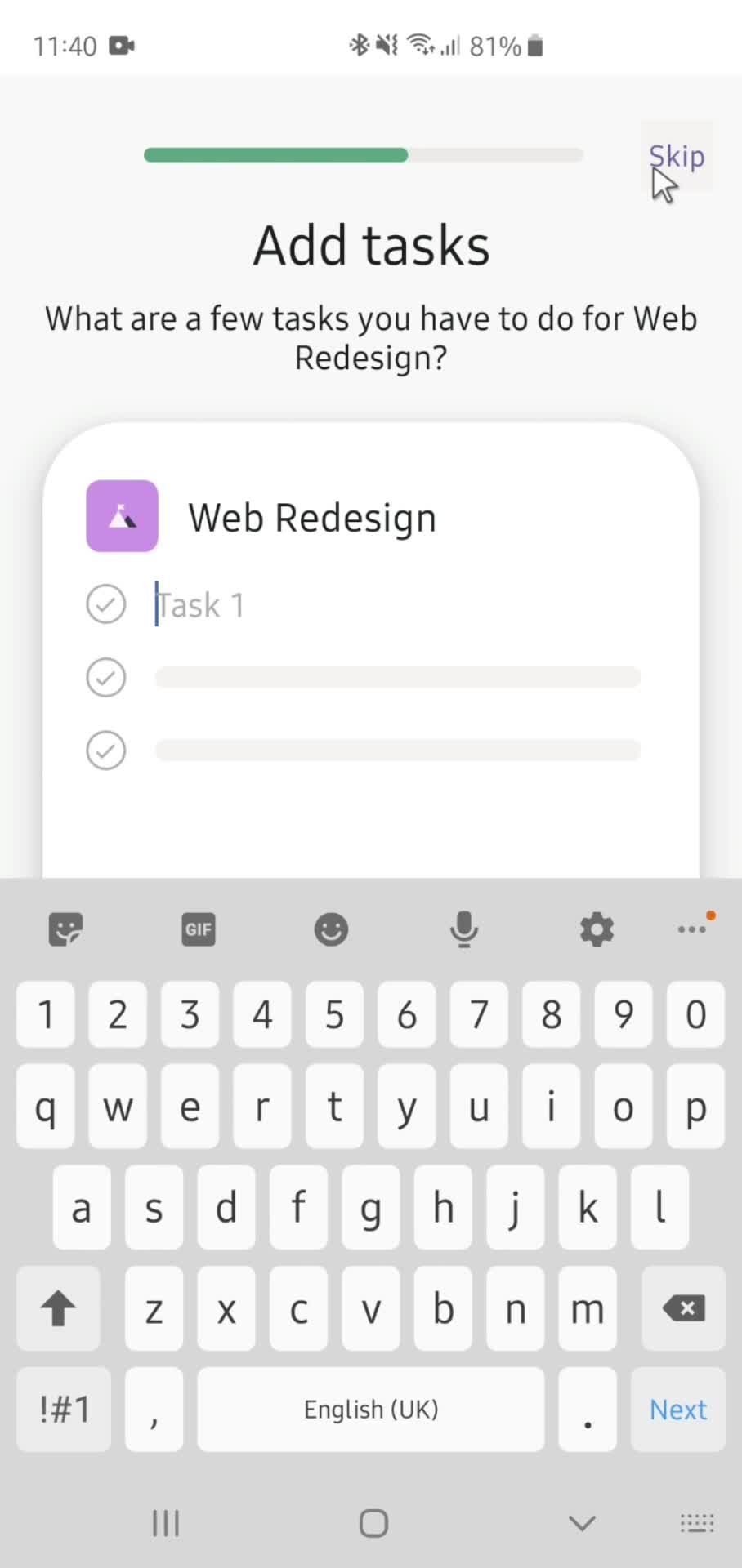 Onboarding screenshot