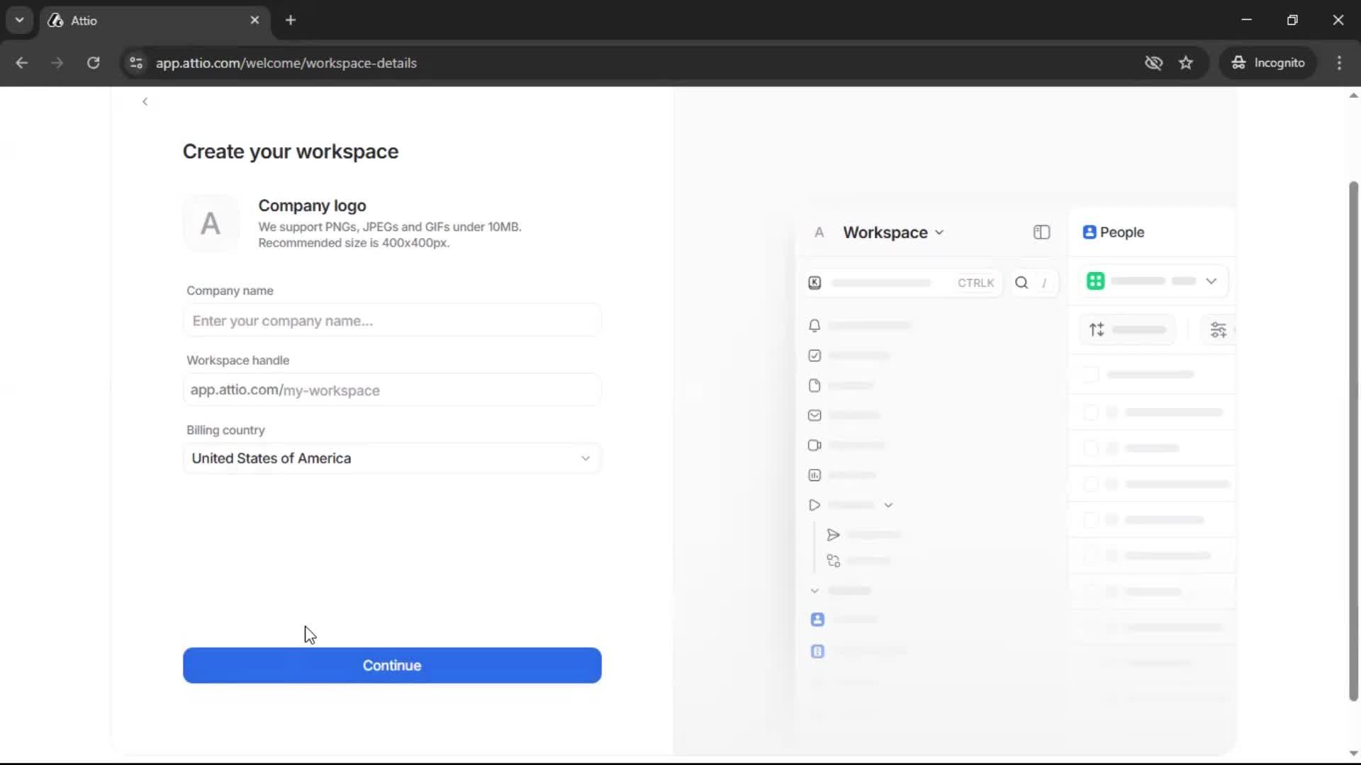 Onboarding screenshot