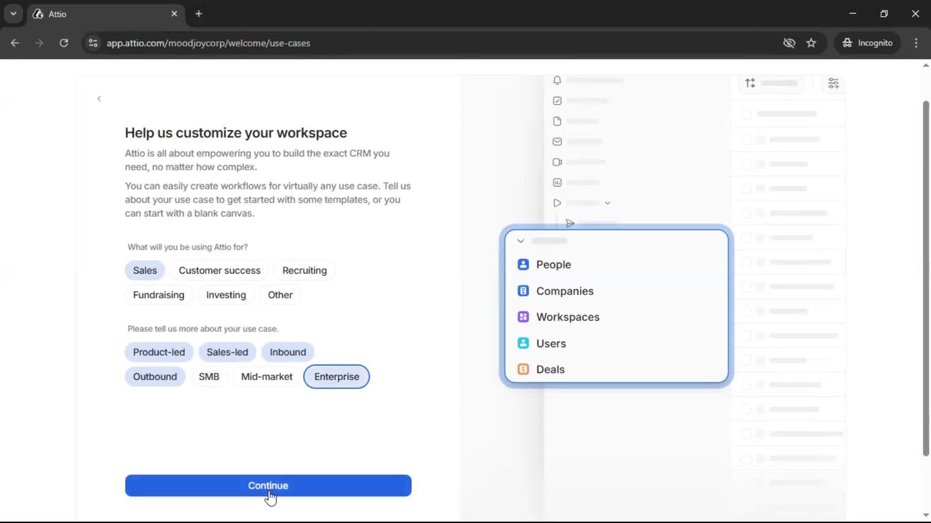 Onboarding screenshot