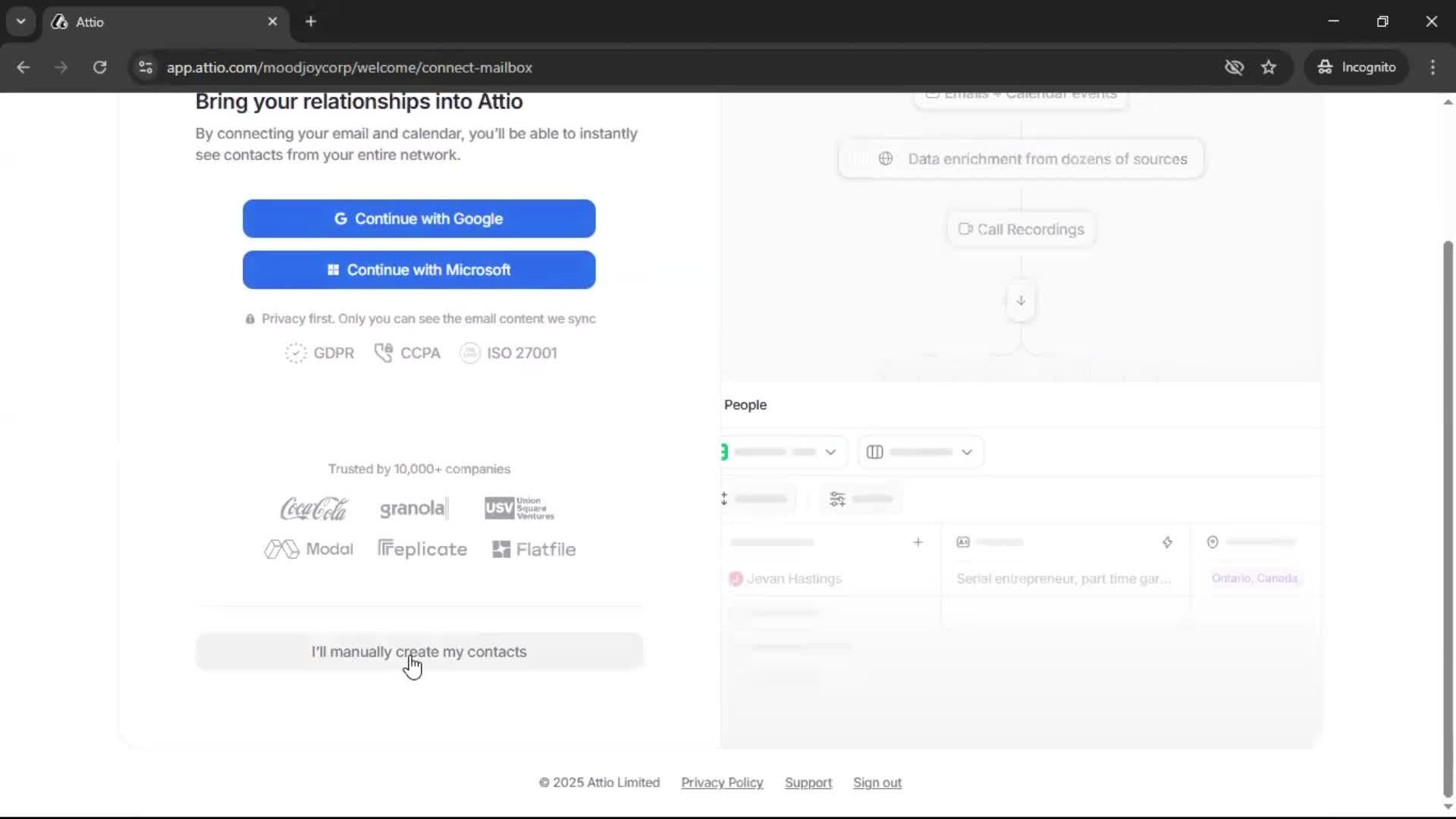 Onboarding screenshot