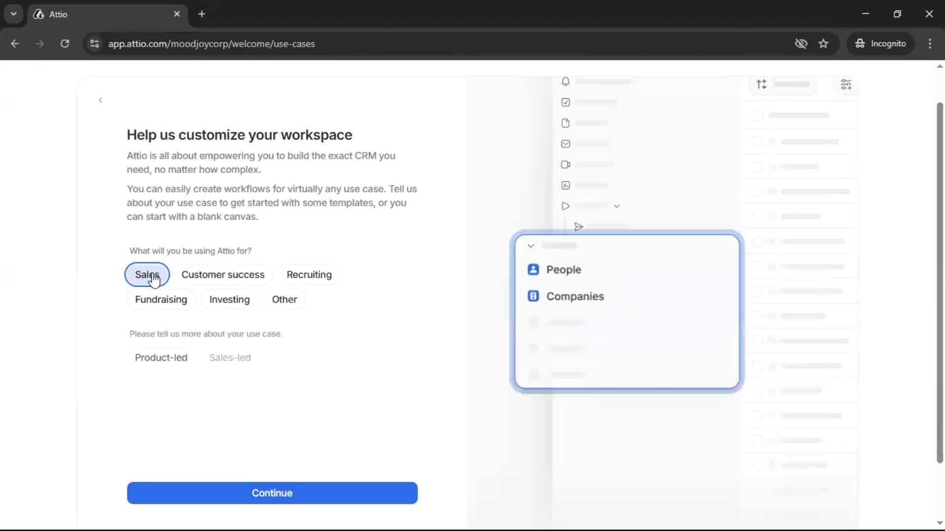 Onboarding screenshot