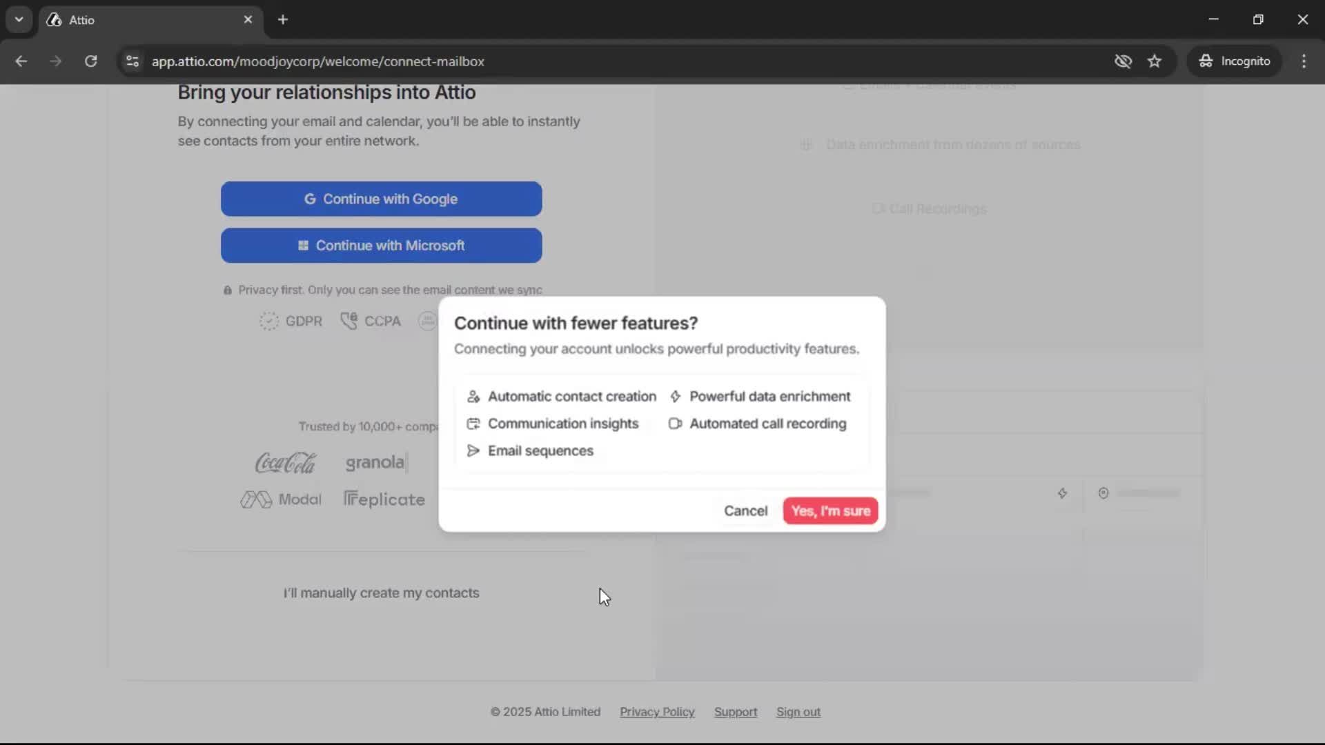 Onboarding screenshot