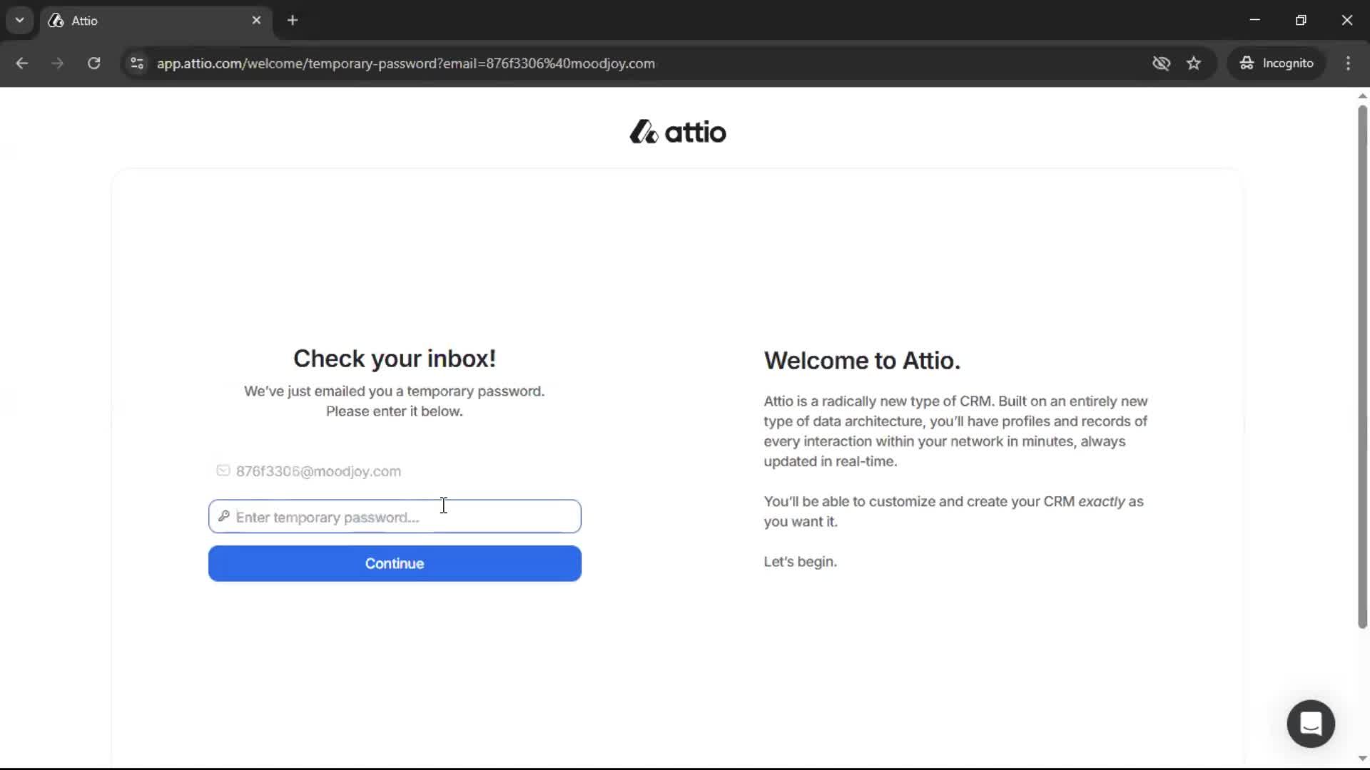 Onboarding screenshot