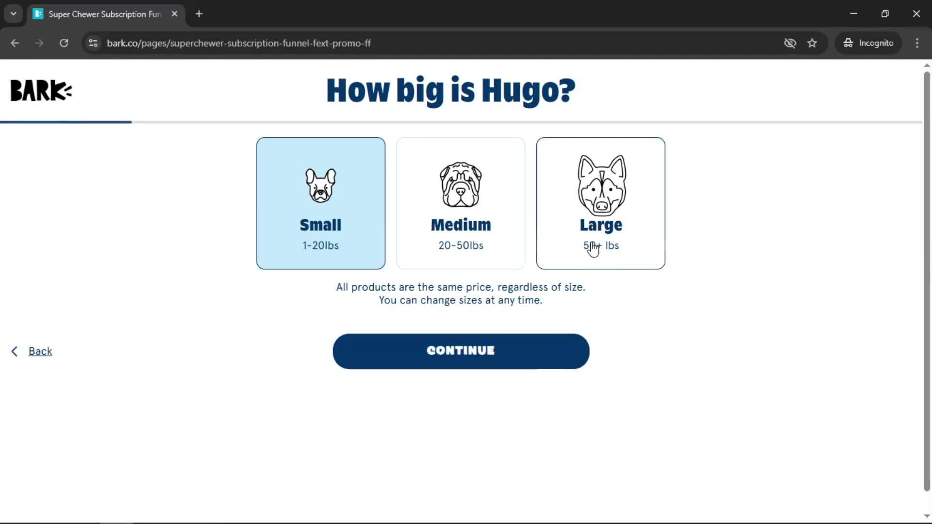 Onboarding screenshot