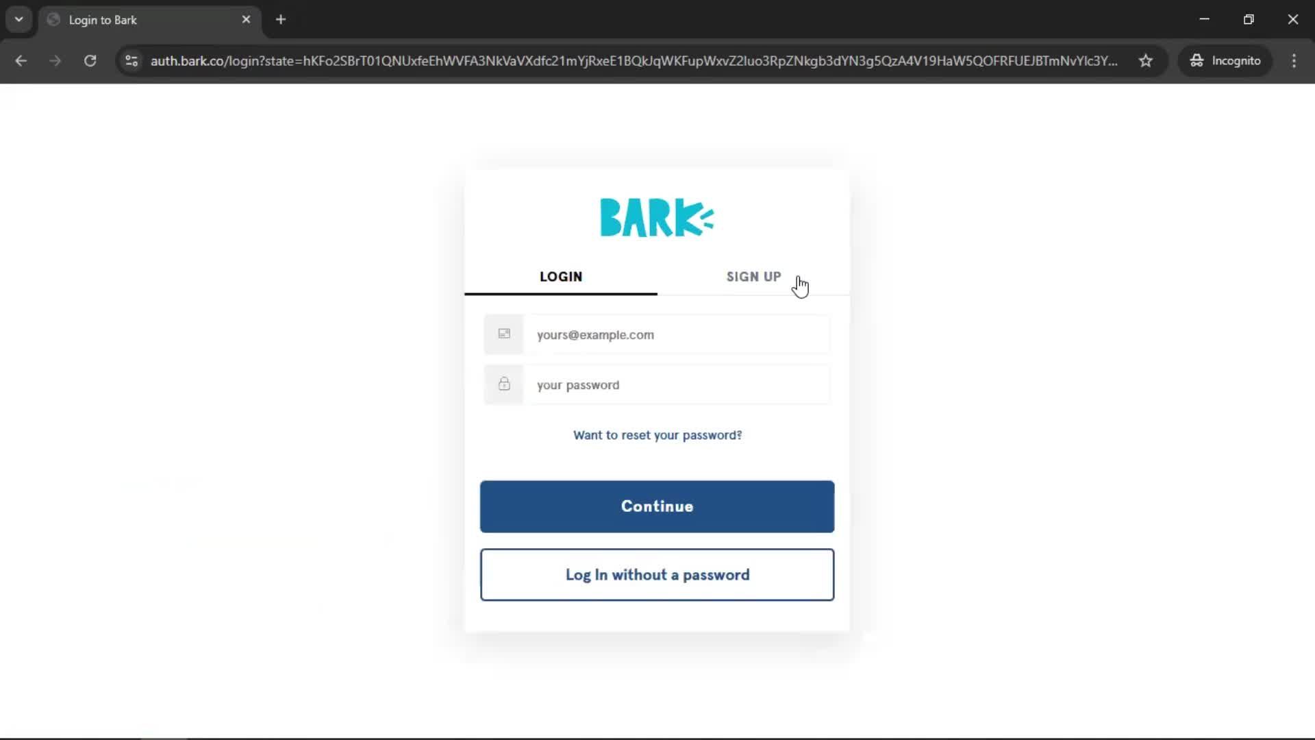 Onboarding screenshot