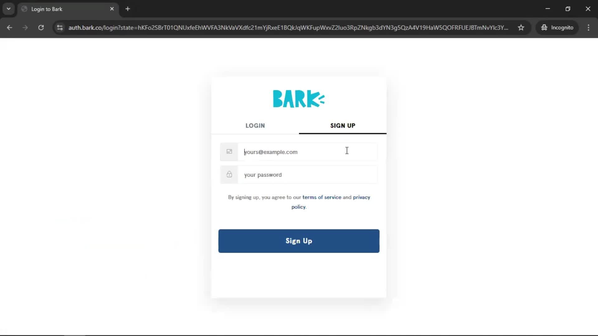 Onboarding screenshot