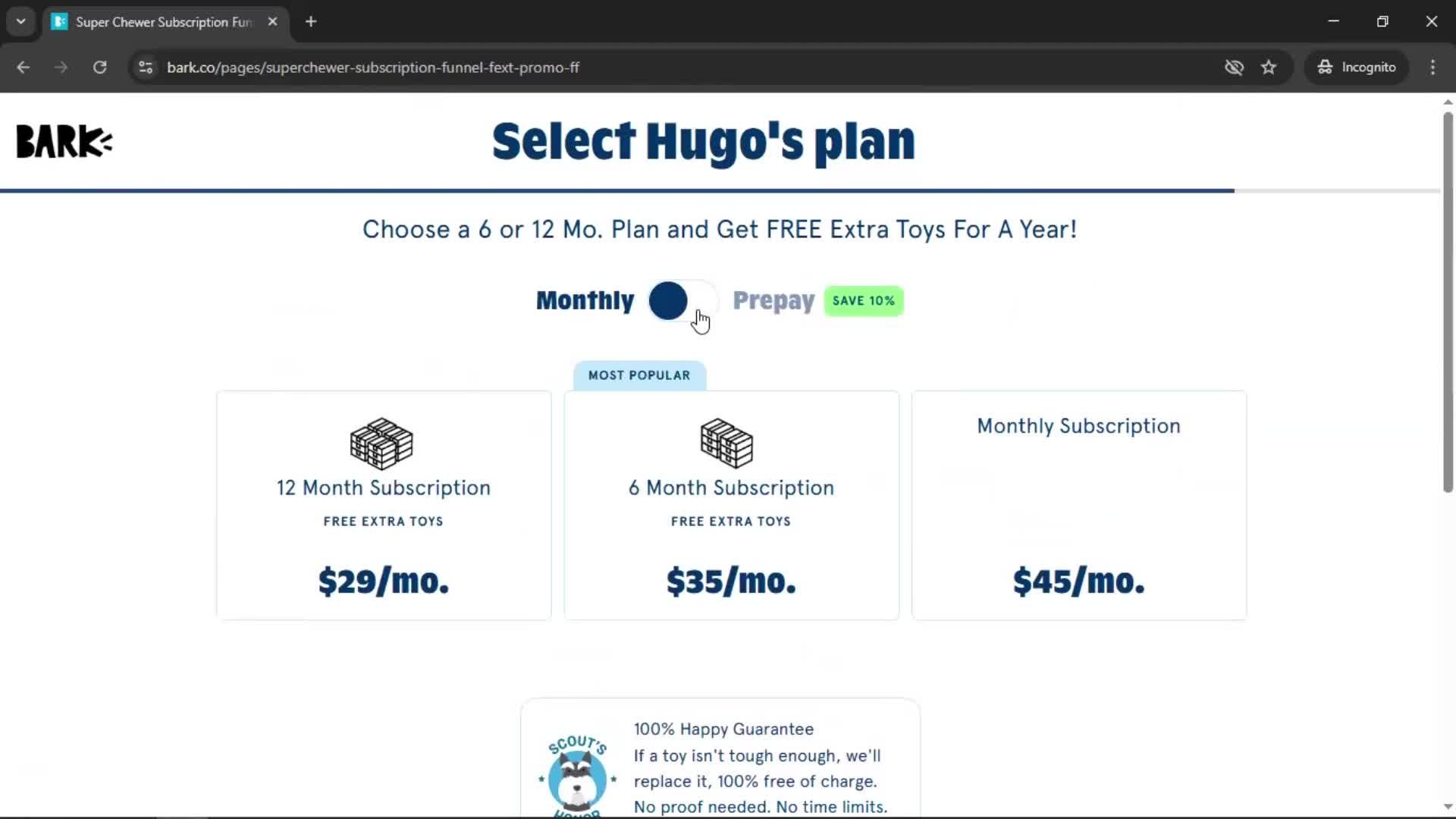 Onboarding screenshot