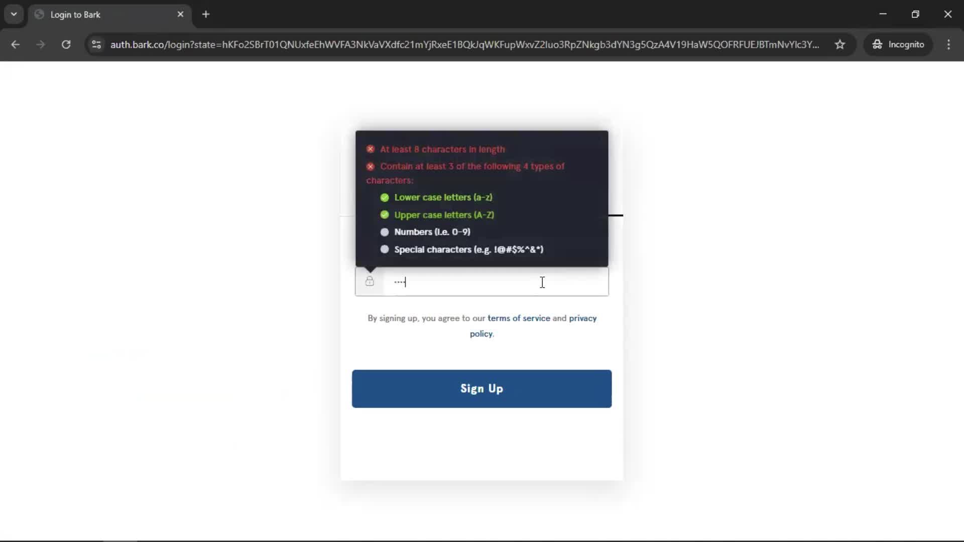 Onboarding screenshot