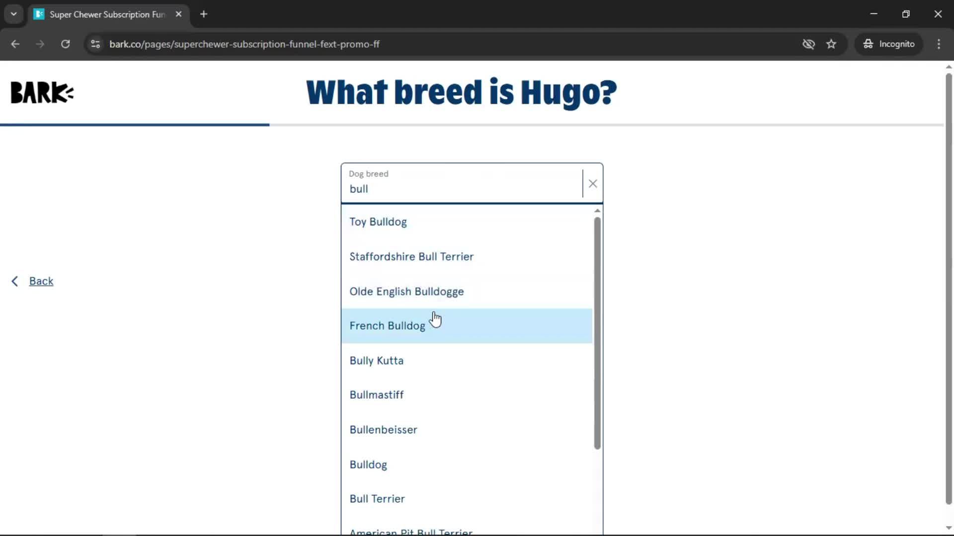 Onboarding screenshot
