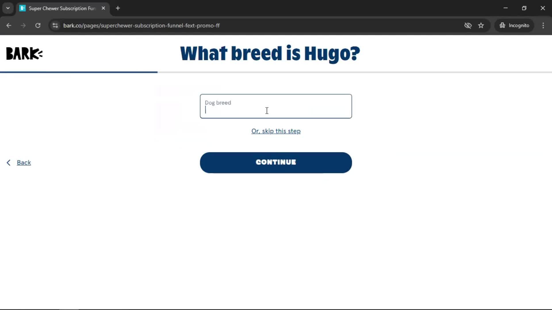 Onboarding screenshot