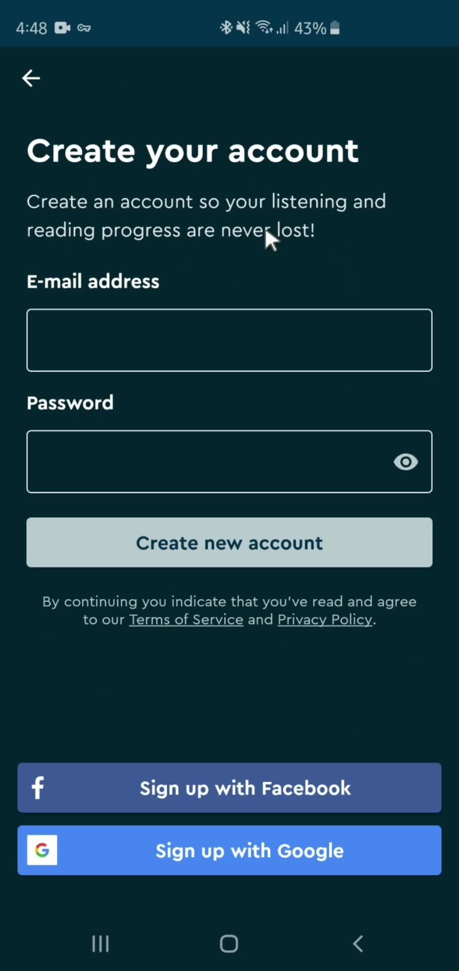 Onboarding screenshot