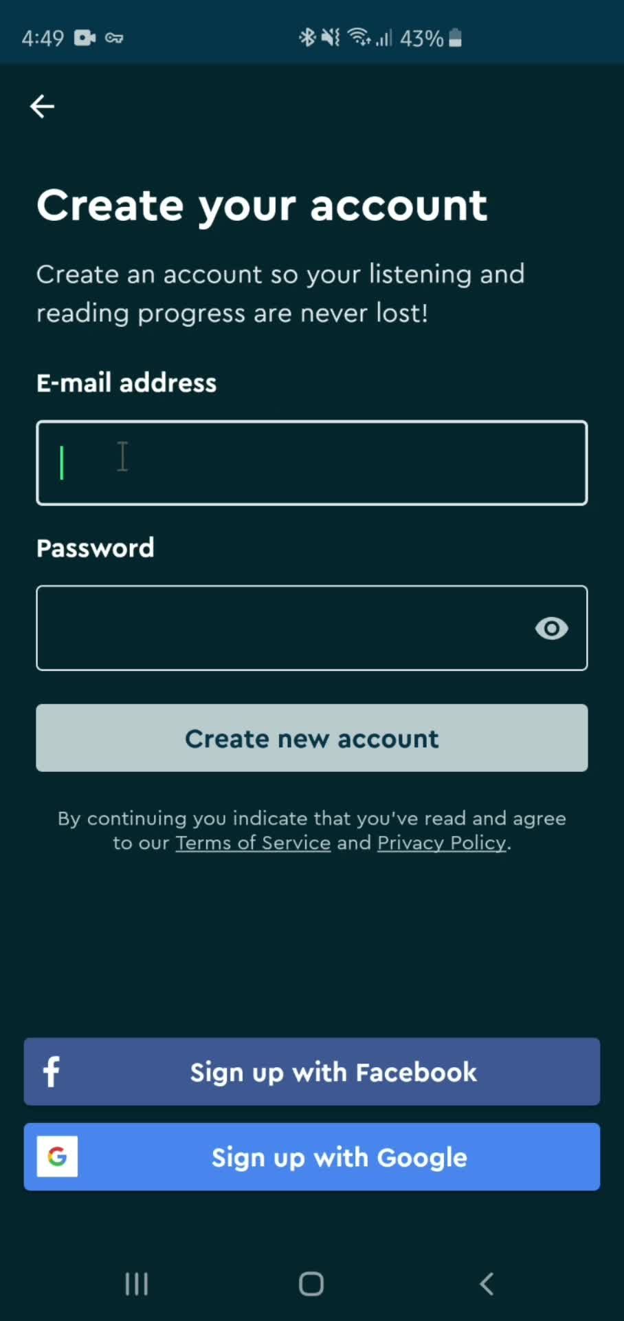 Onboarding screenshot