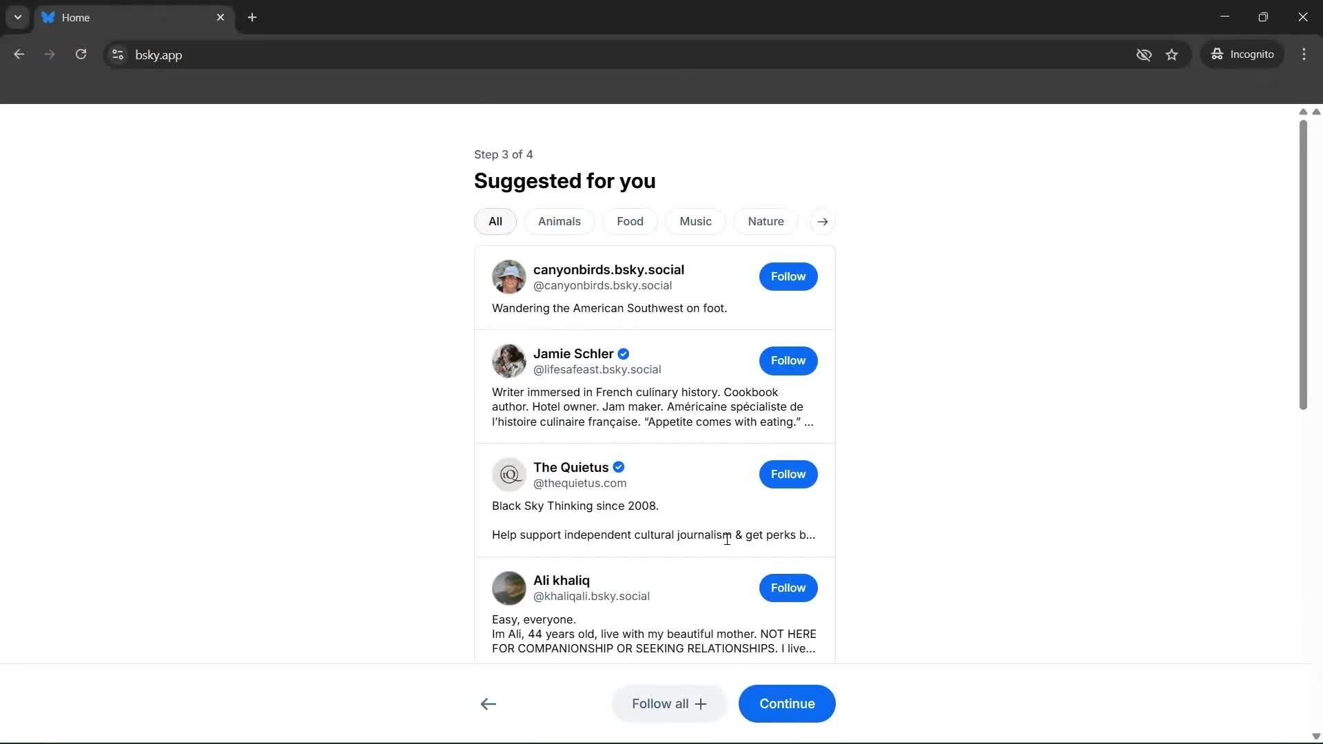 Onboarding screenshot