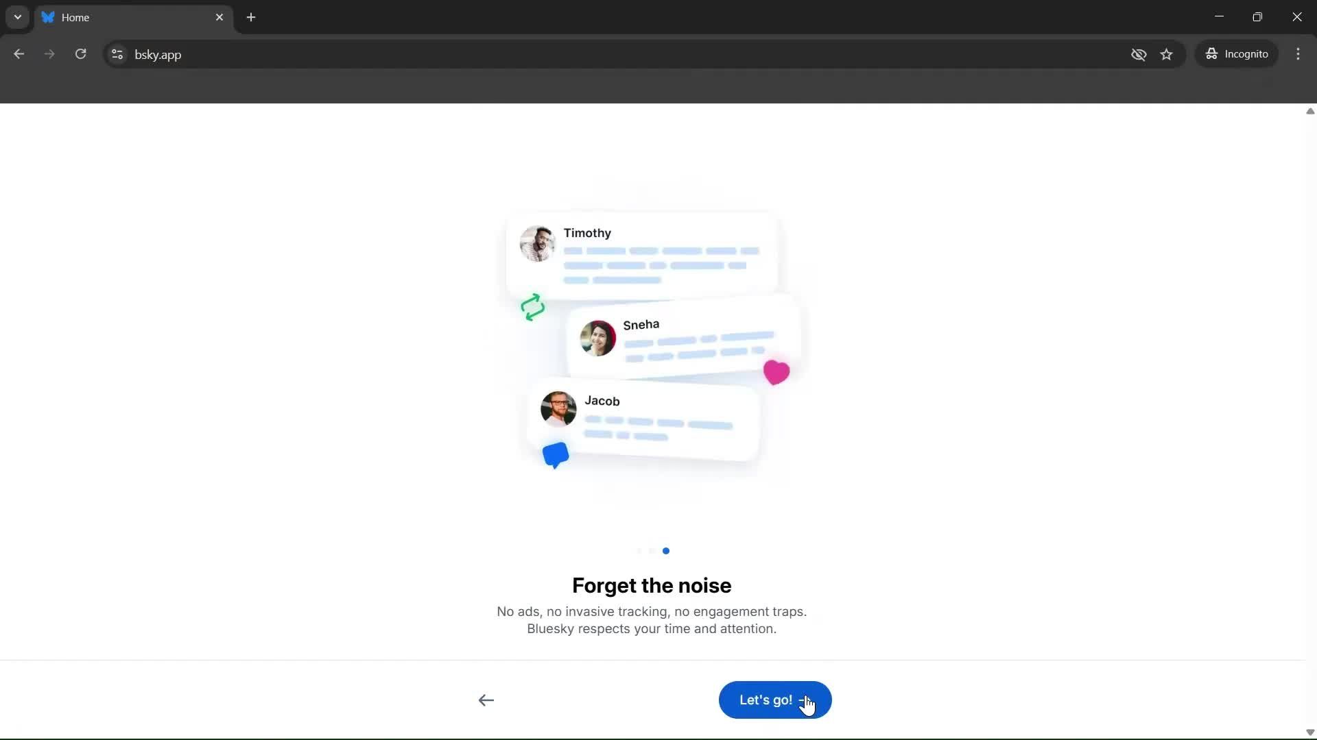 Onboarding screenshot