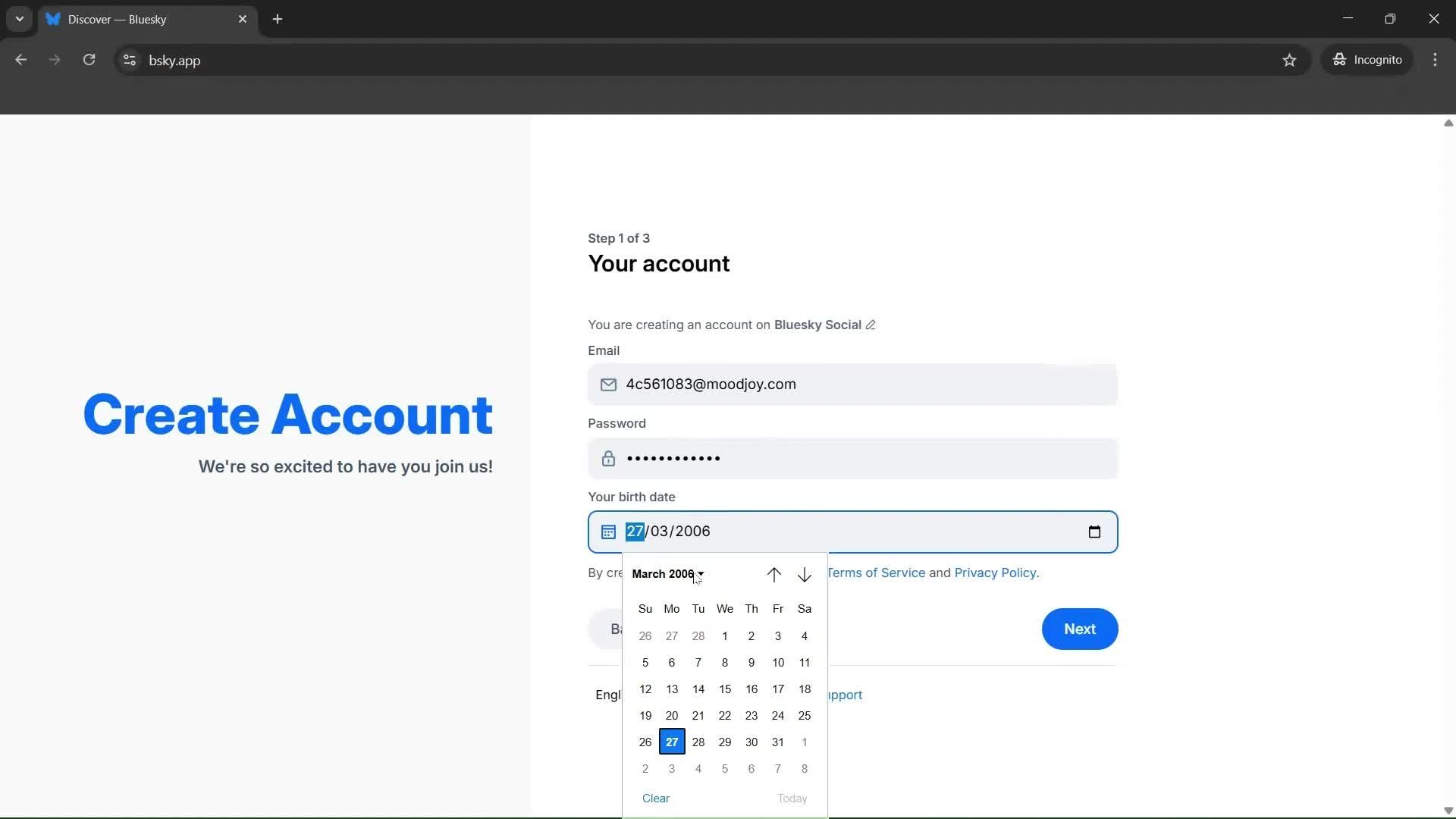 Onboarding screenshot