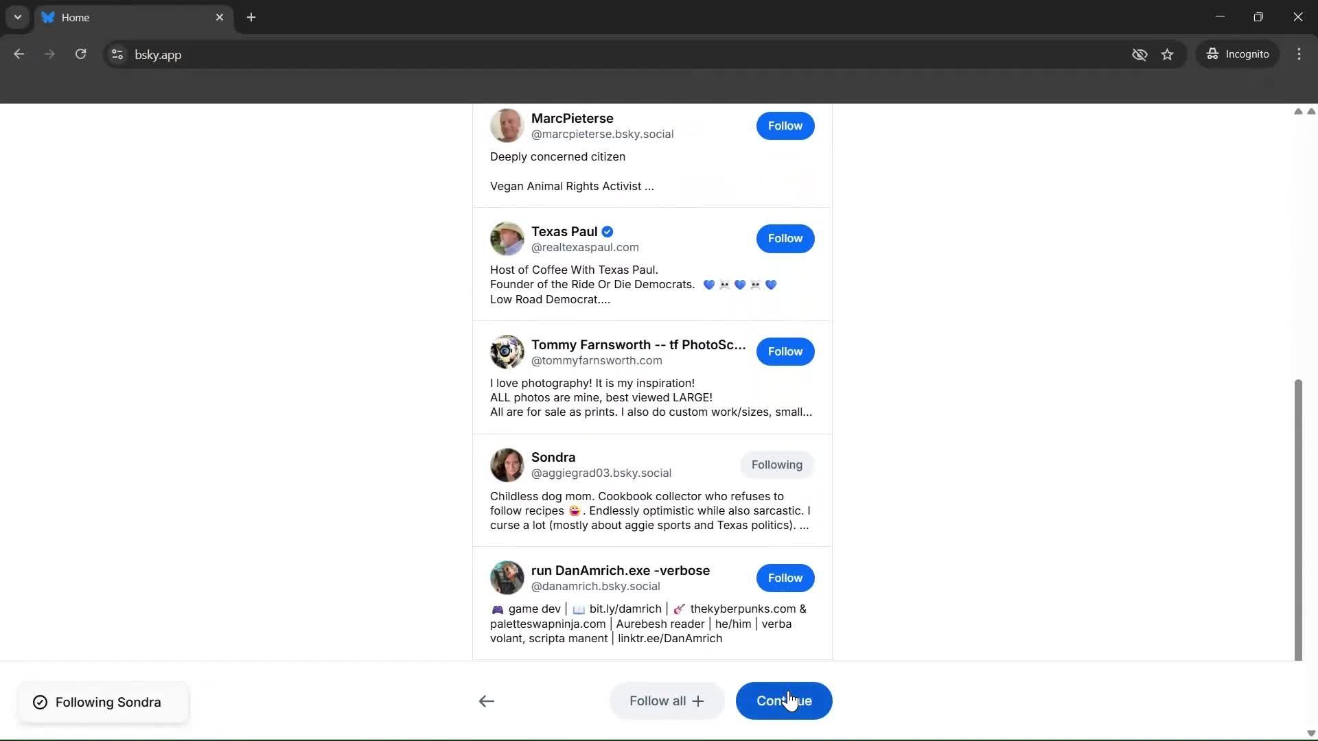 Onboarding screenshot