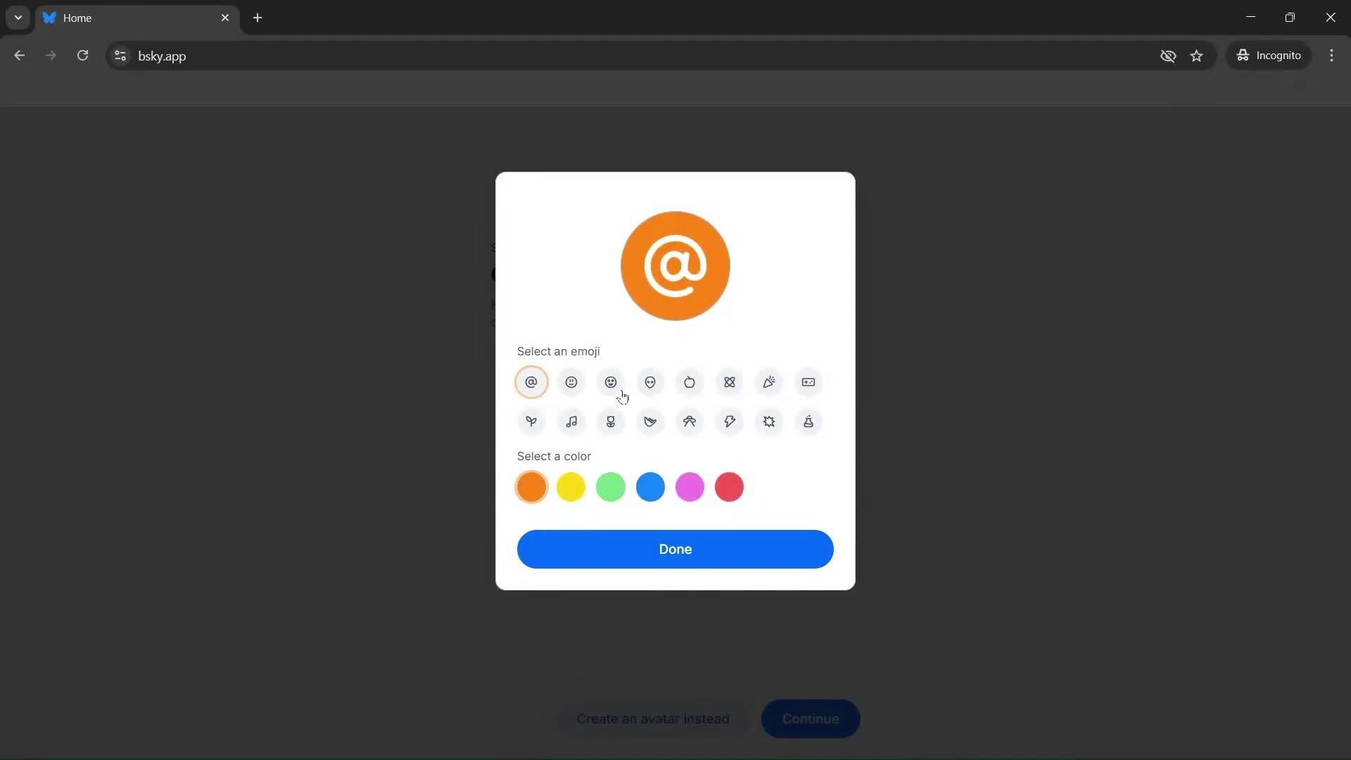 Onboarding screenshot