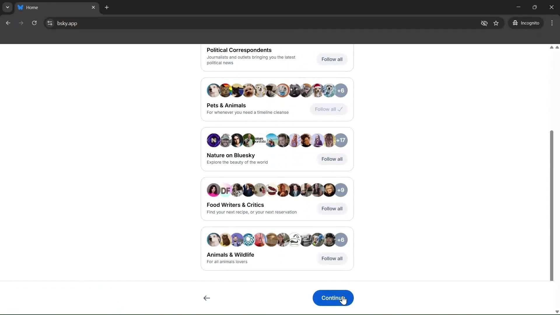 Onboarding screenshot
