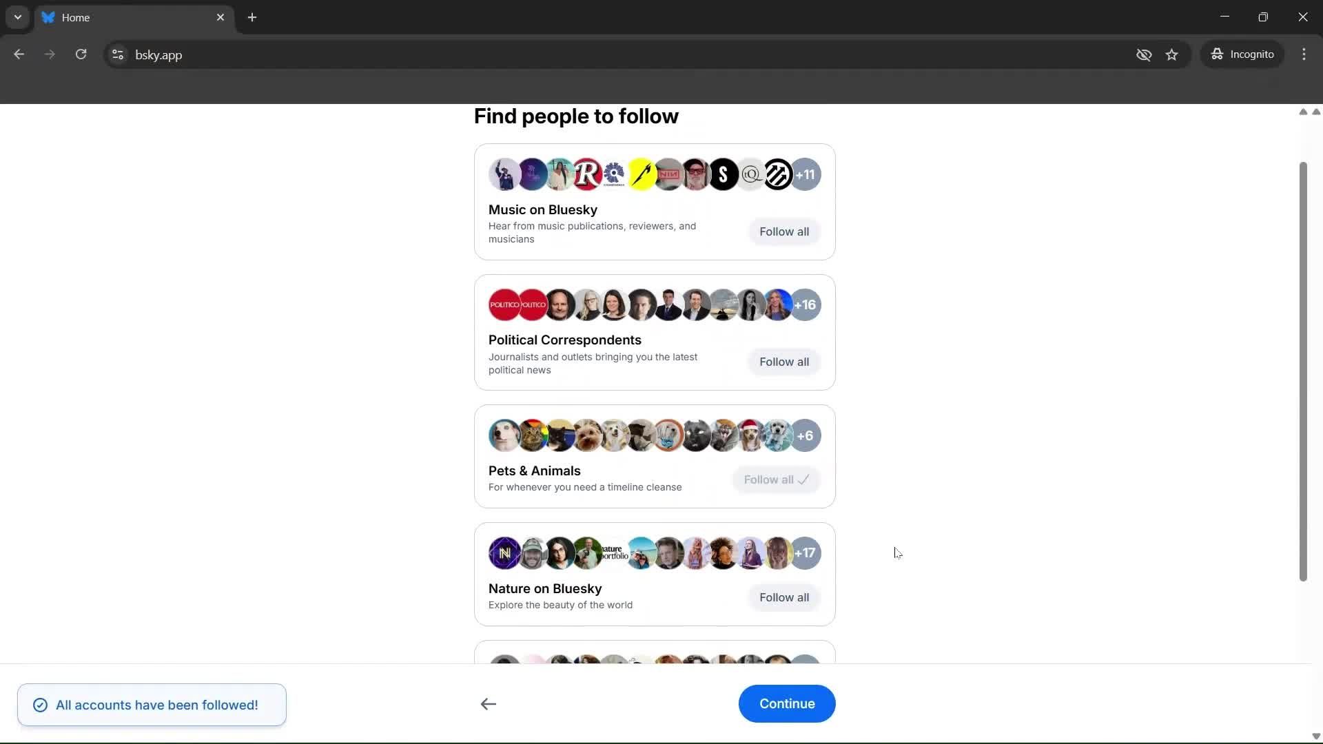Onboarding screenshot