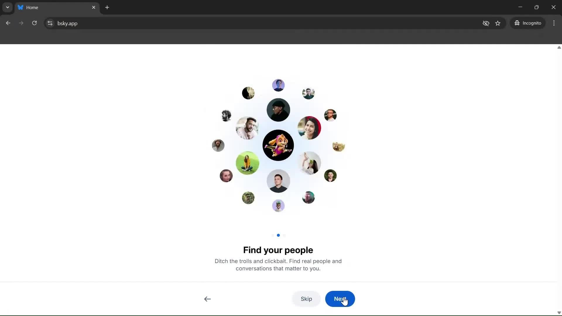 Onboarding screenshot