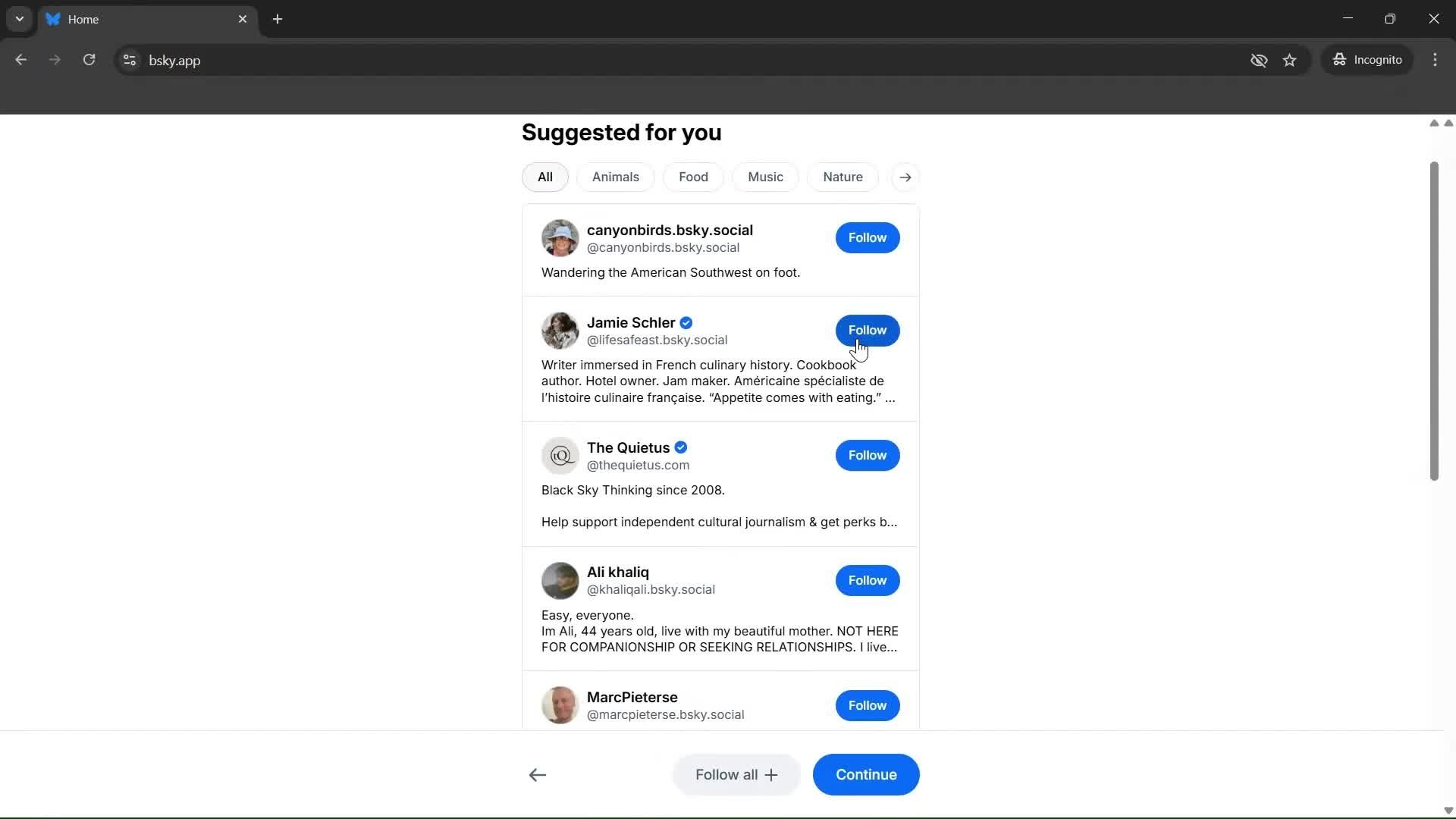 Onboarding screenshot
