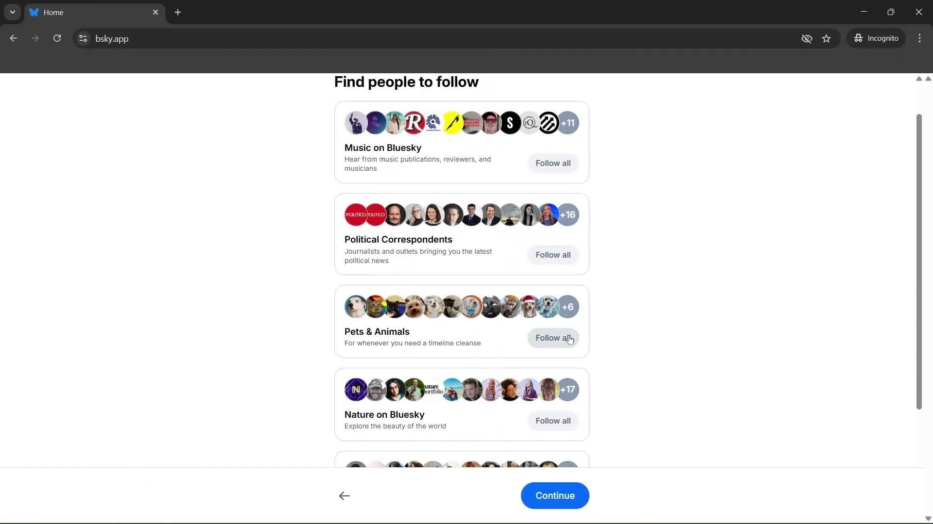 Onboarding screenshot