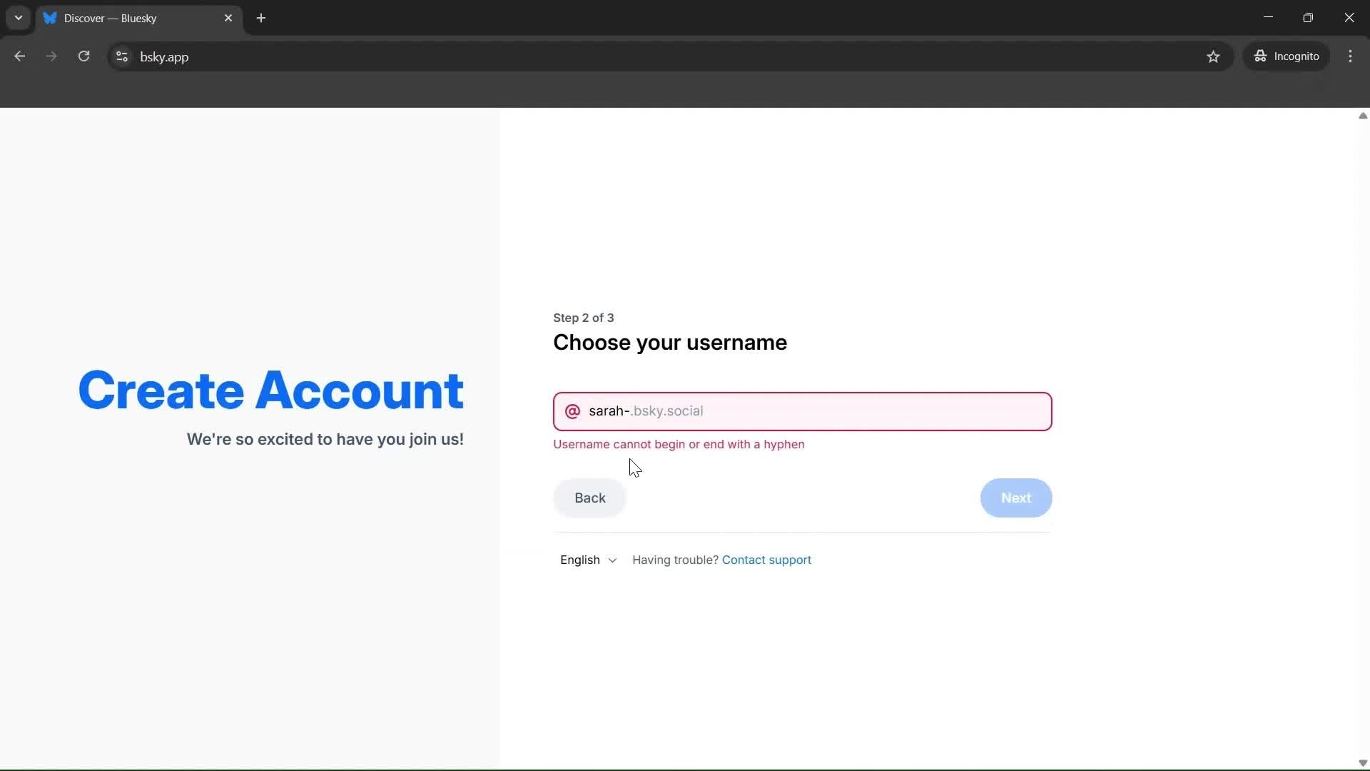 Onboarding screenshot