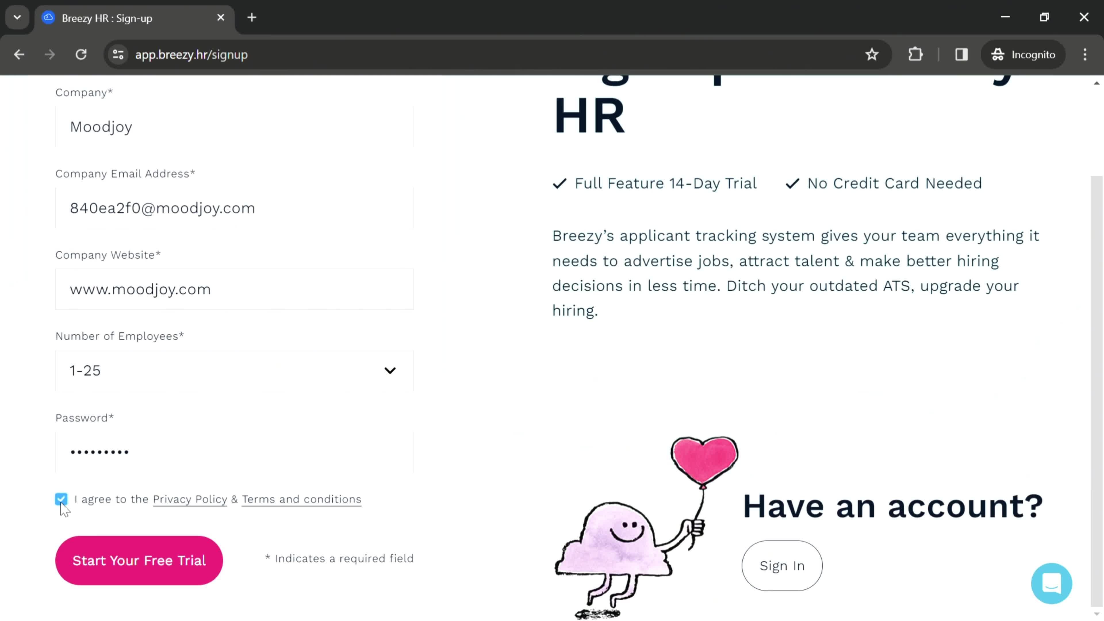 Onboarding screenshot