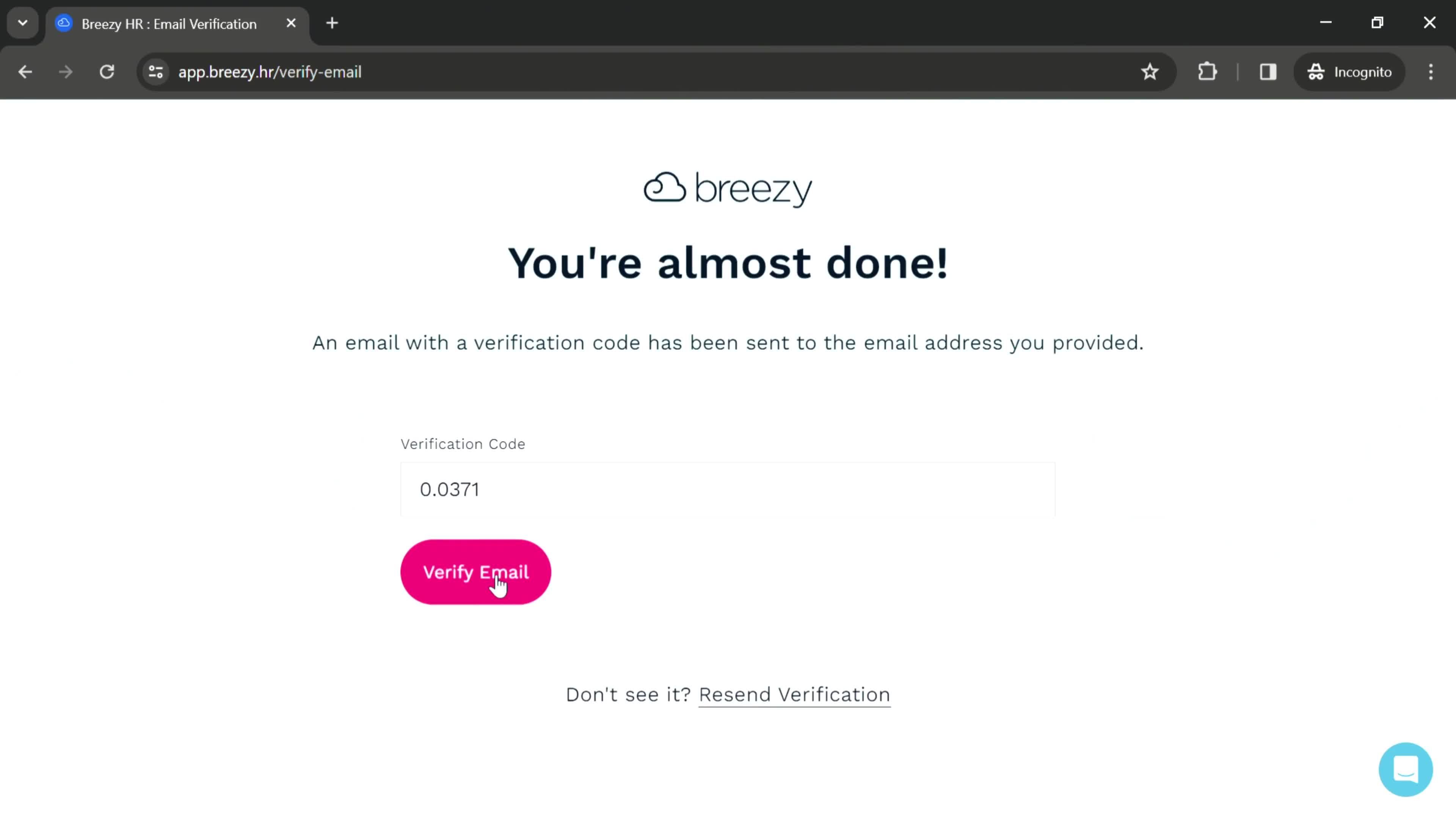 Onboarding screenshot