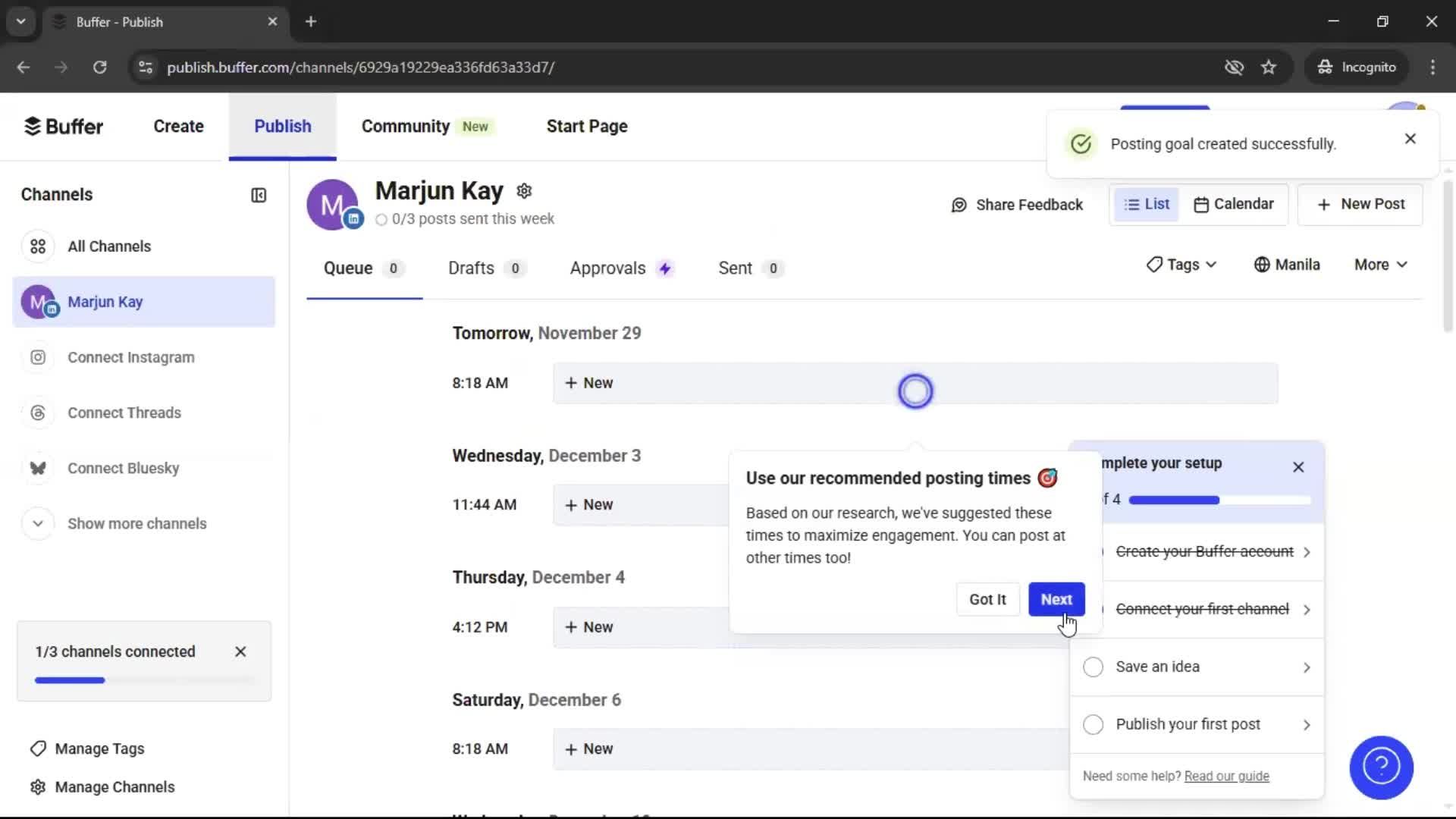 Onboarding screenshot