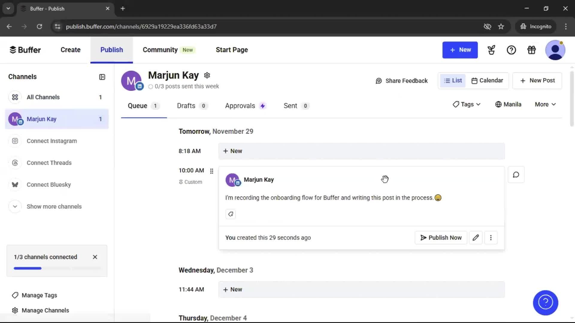 Onboarding screenshot