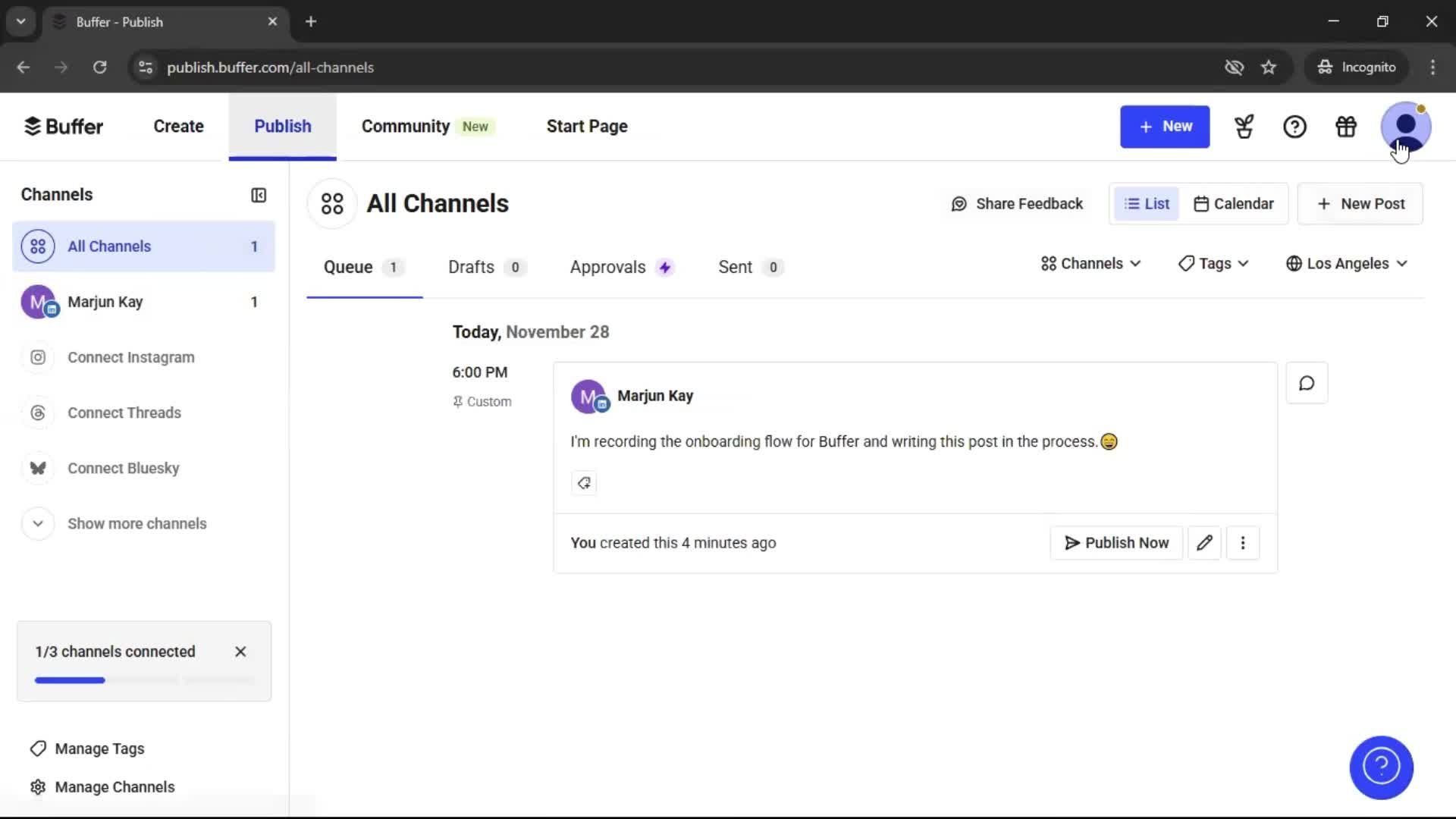 Onboarding screenshot
