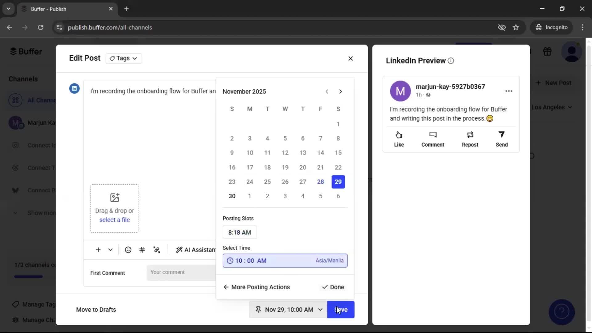 Onboarding screenshot