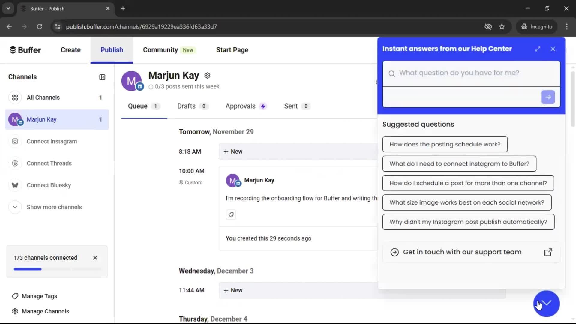 Onboarding screenshot