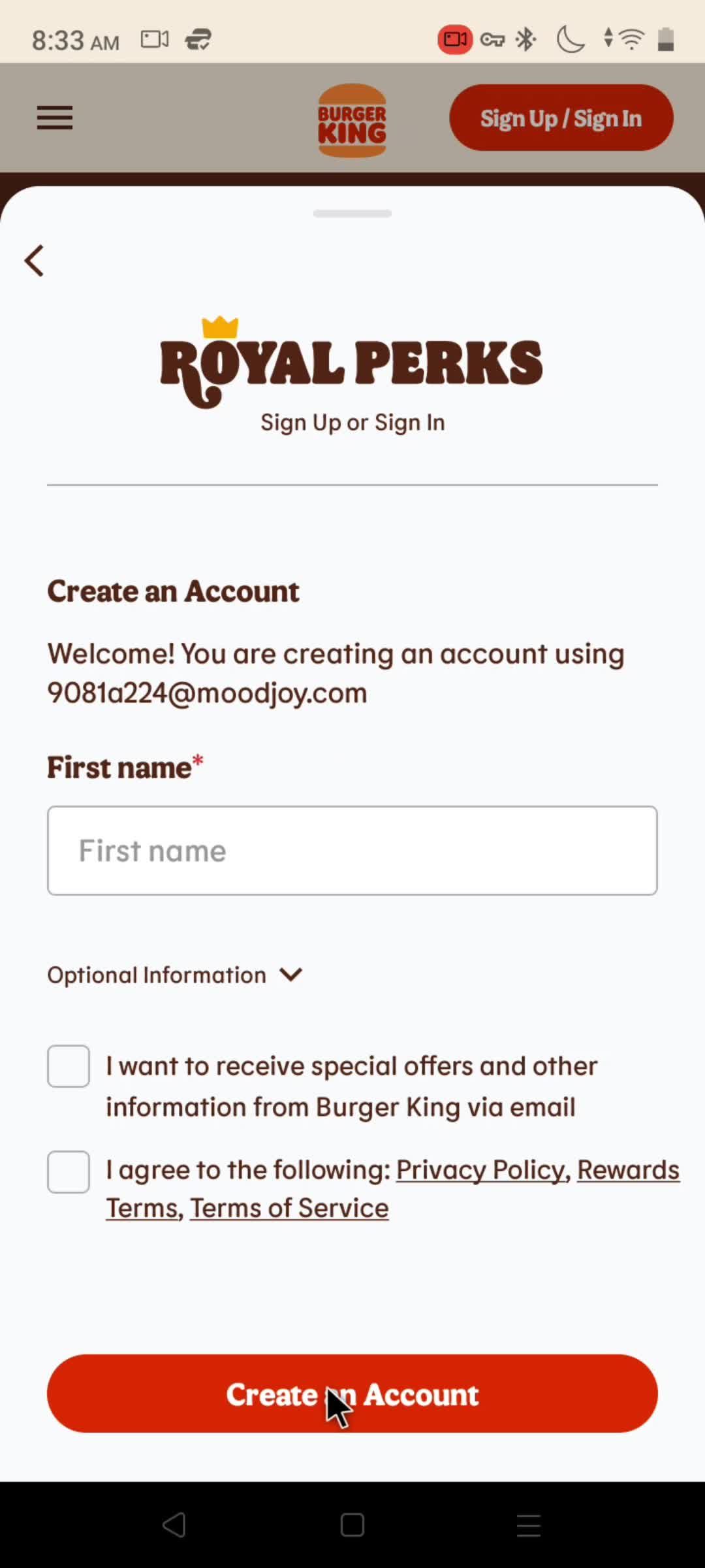 Onboarding screenshot