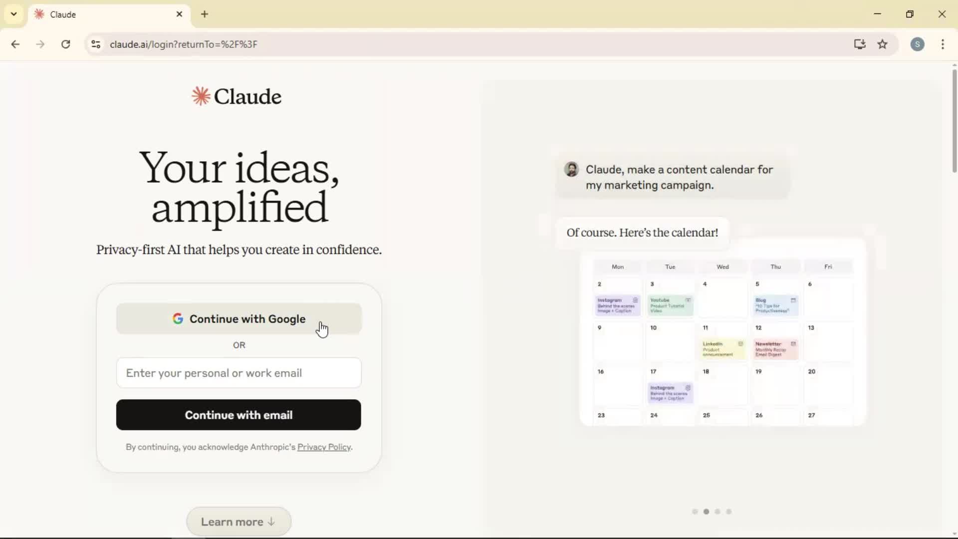 Onboarding screenshot