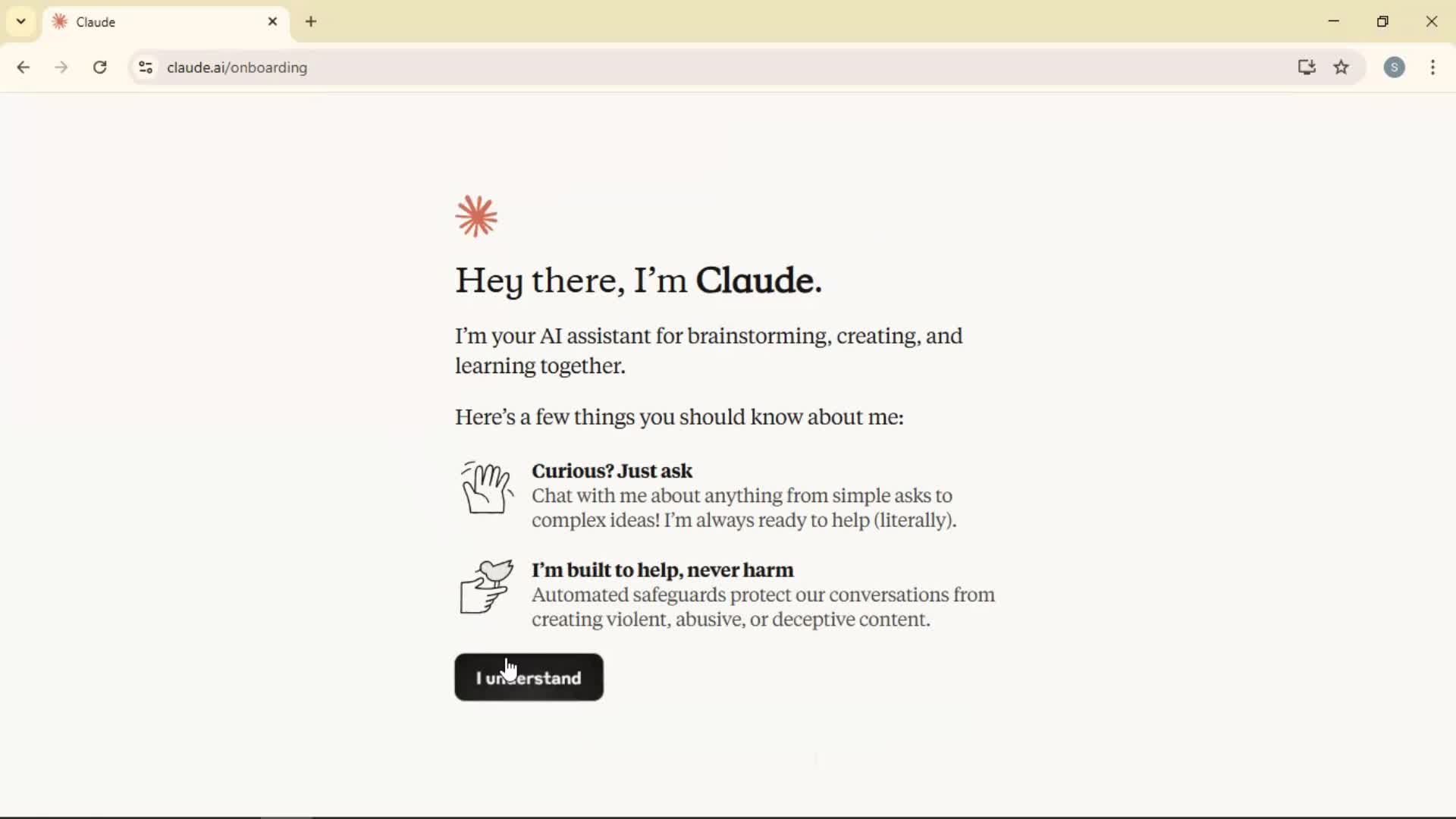 Onboarding screenshot