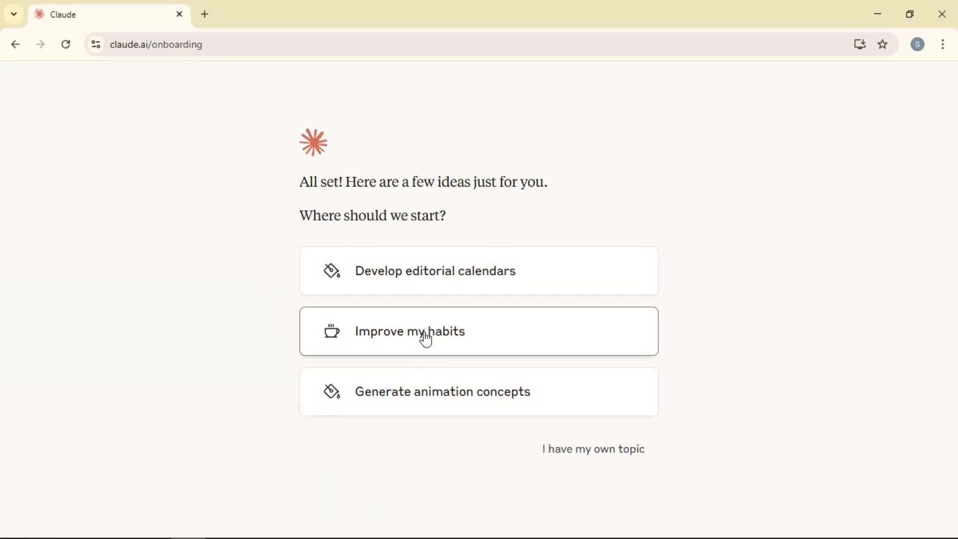 Onboarding screenshot