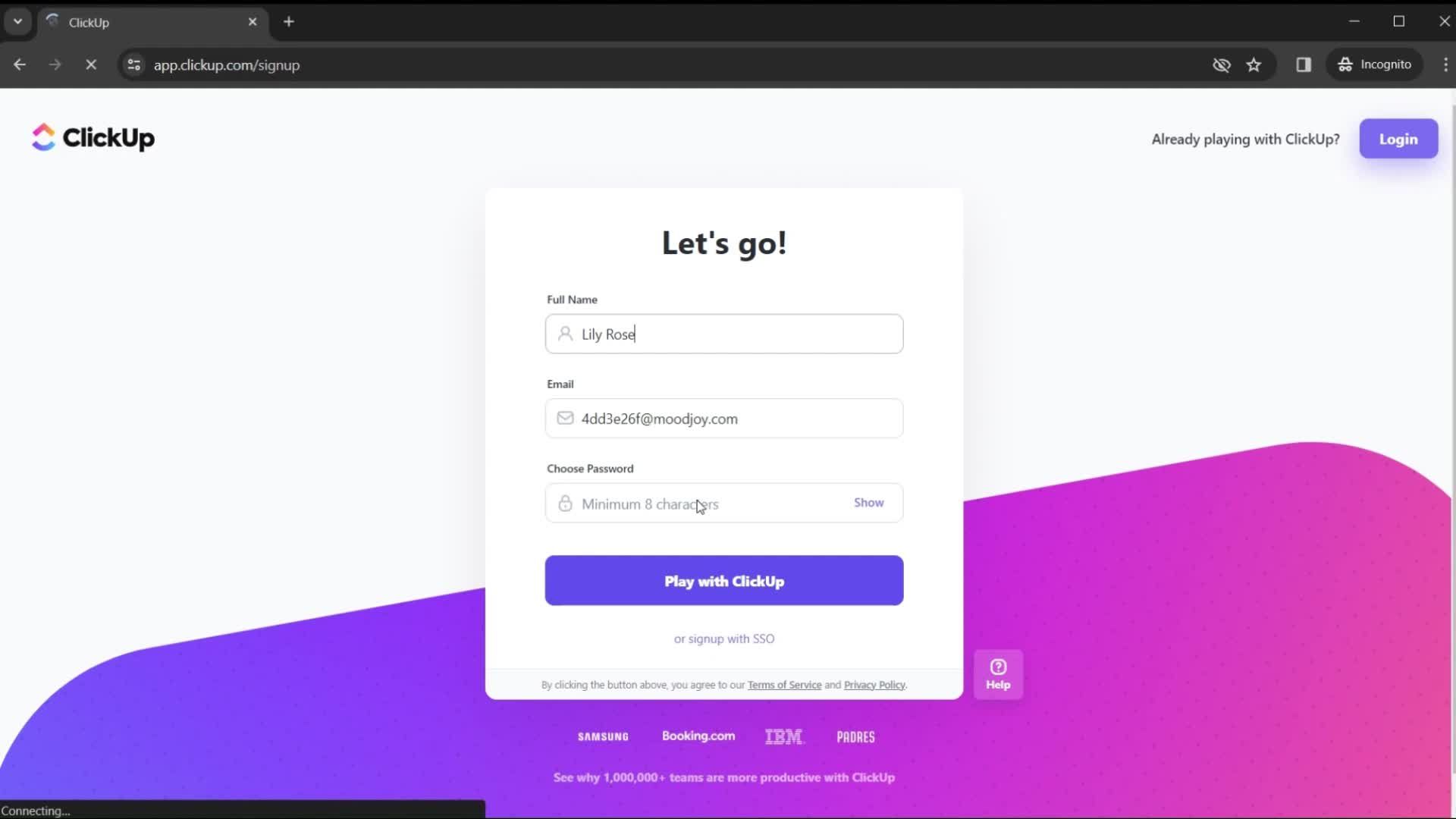 Onboarding screenshot